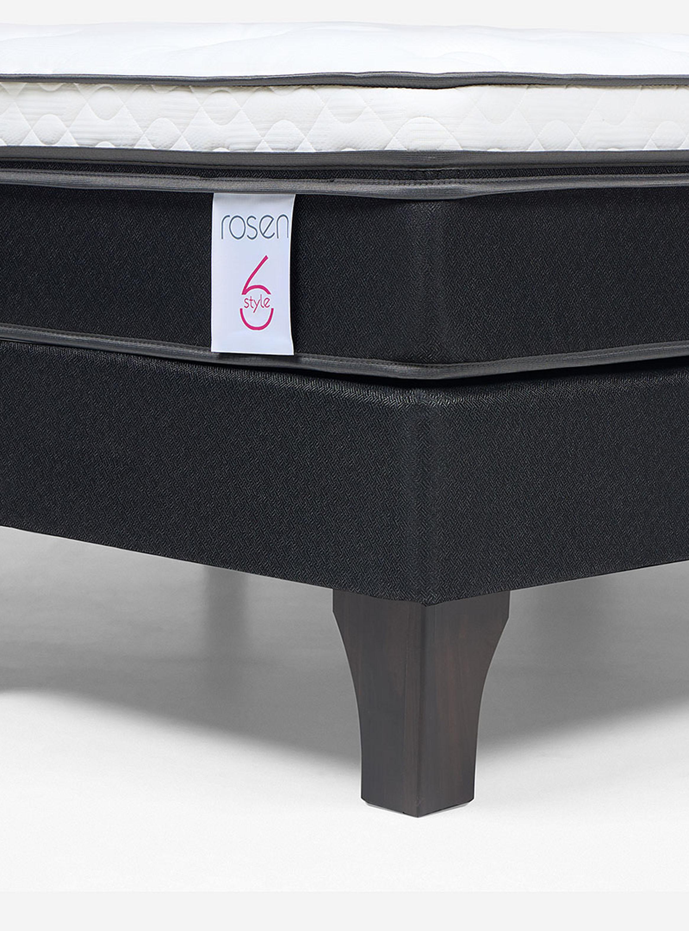 Cama Europea New Style 6 1.50X2.00 Base Normal R Lucio Grafito-4