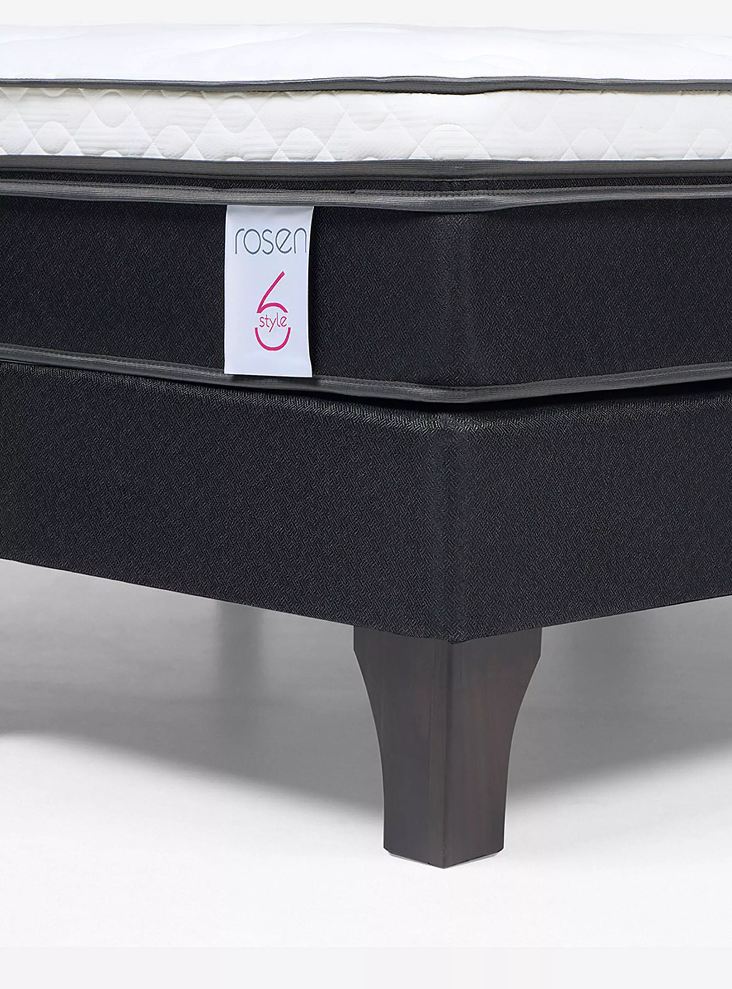 Cama Europea New Style 6 1.80X2.00 Base Dividida R Lucio Grafito-4