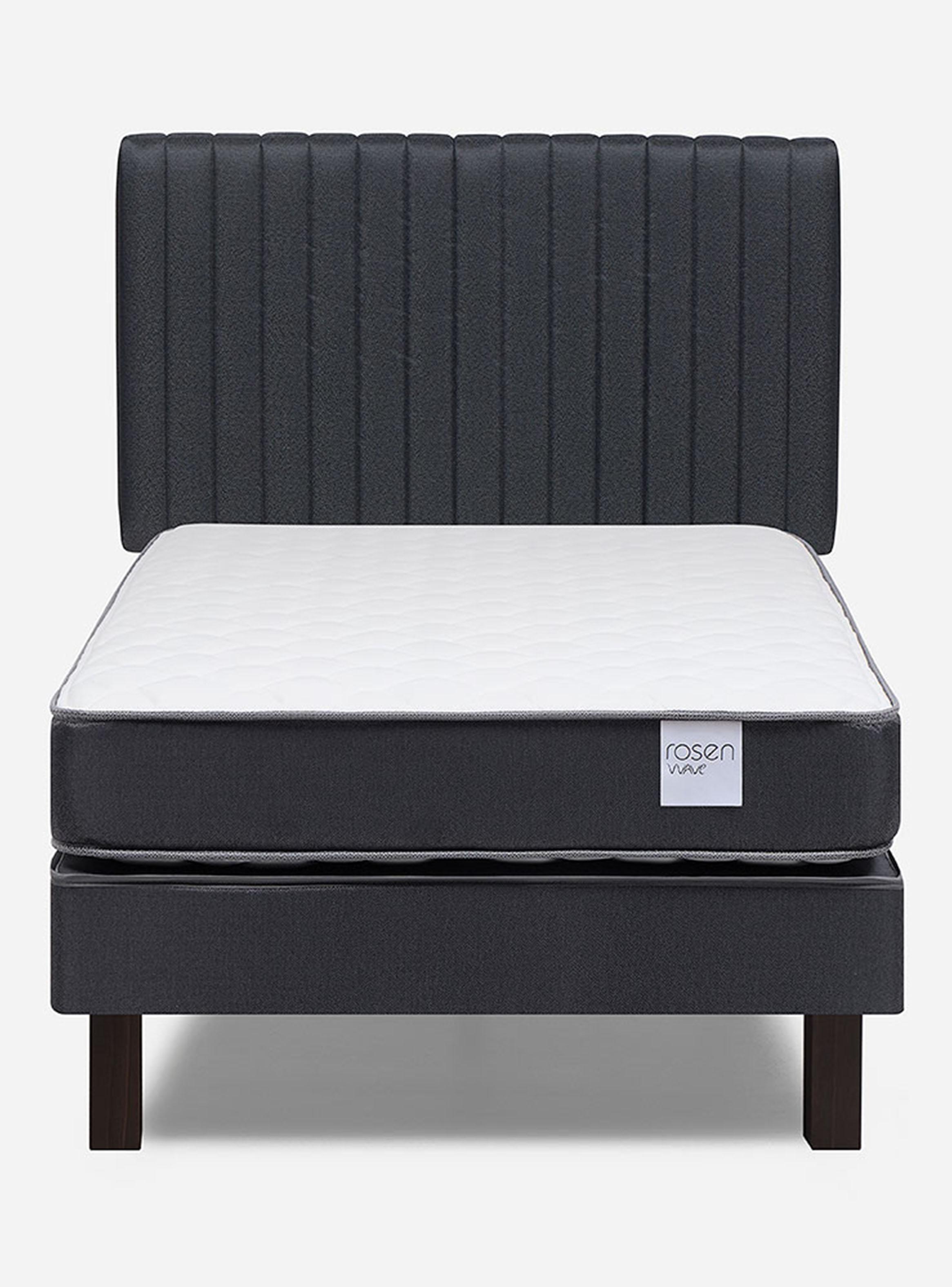 Cama Europea 1 Plaza Wave 0.90x1.90 R Lucio Grafito-1