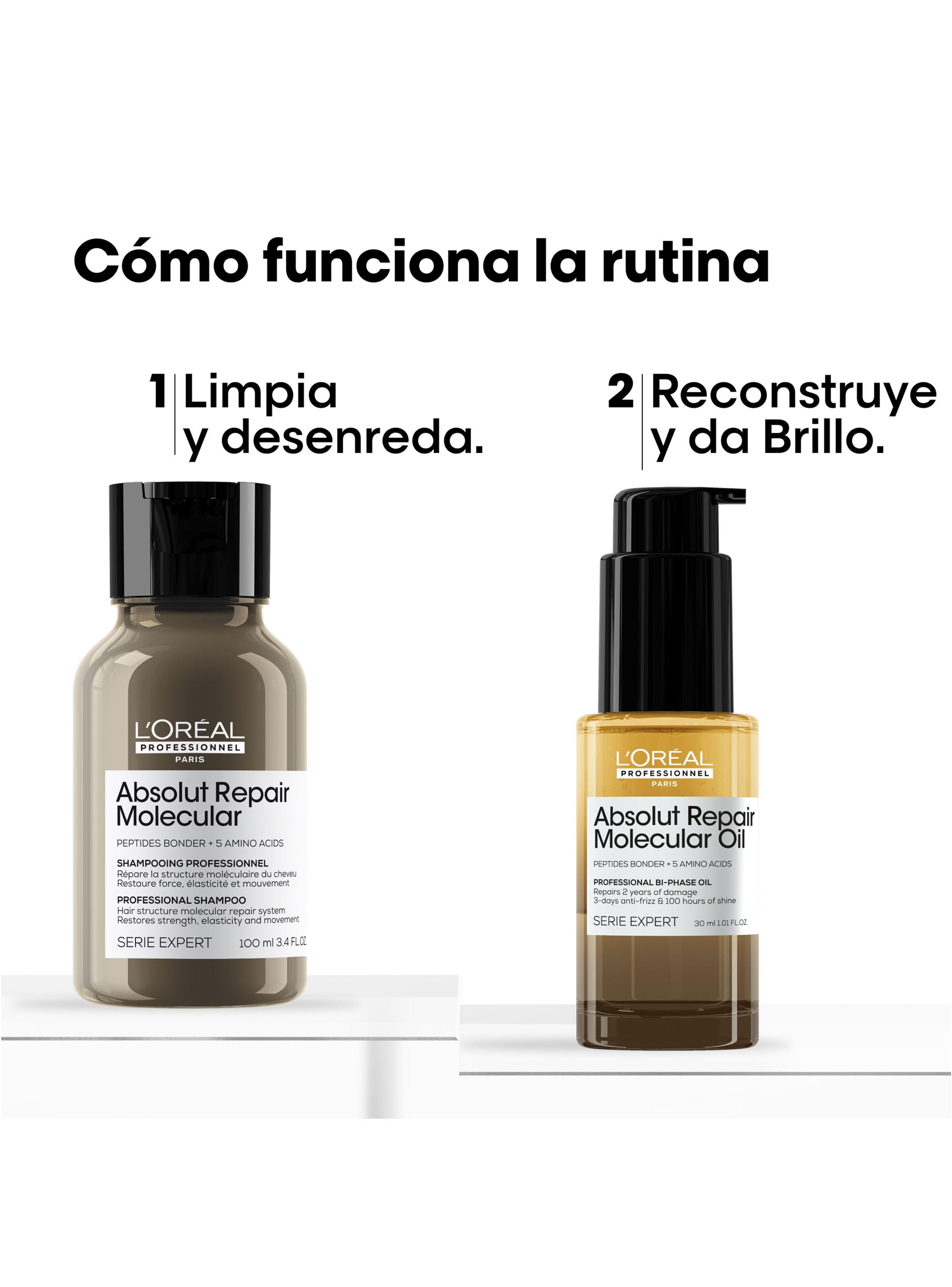 Set Mini Duo Absolut Repair Molecular Shampoo 100 ml + Aceite 30 ml-3