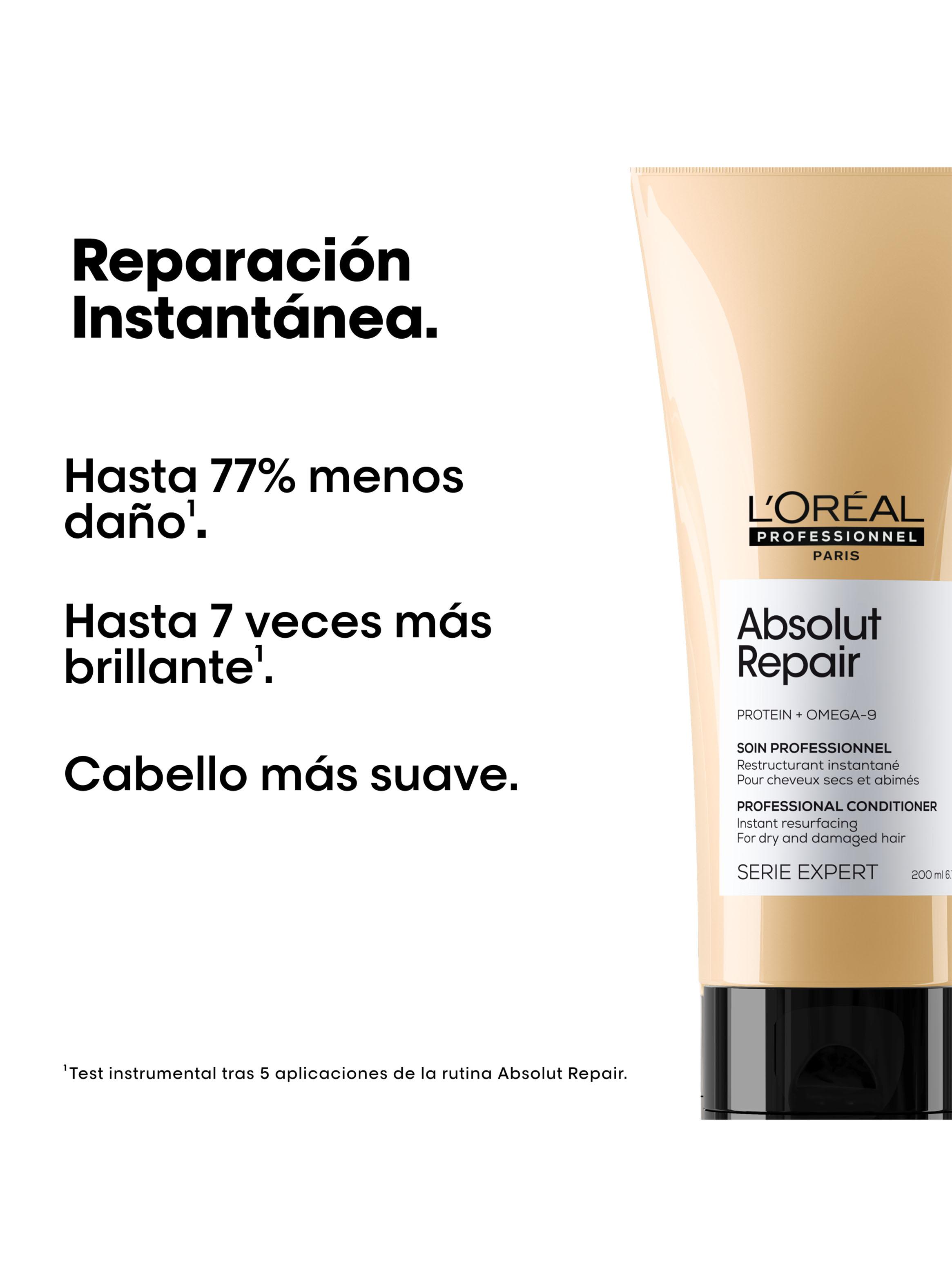 Set Profesional Reparación Shampoo 300 ml + Acondicionador Absolut Repair 200 ml-2