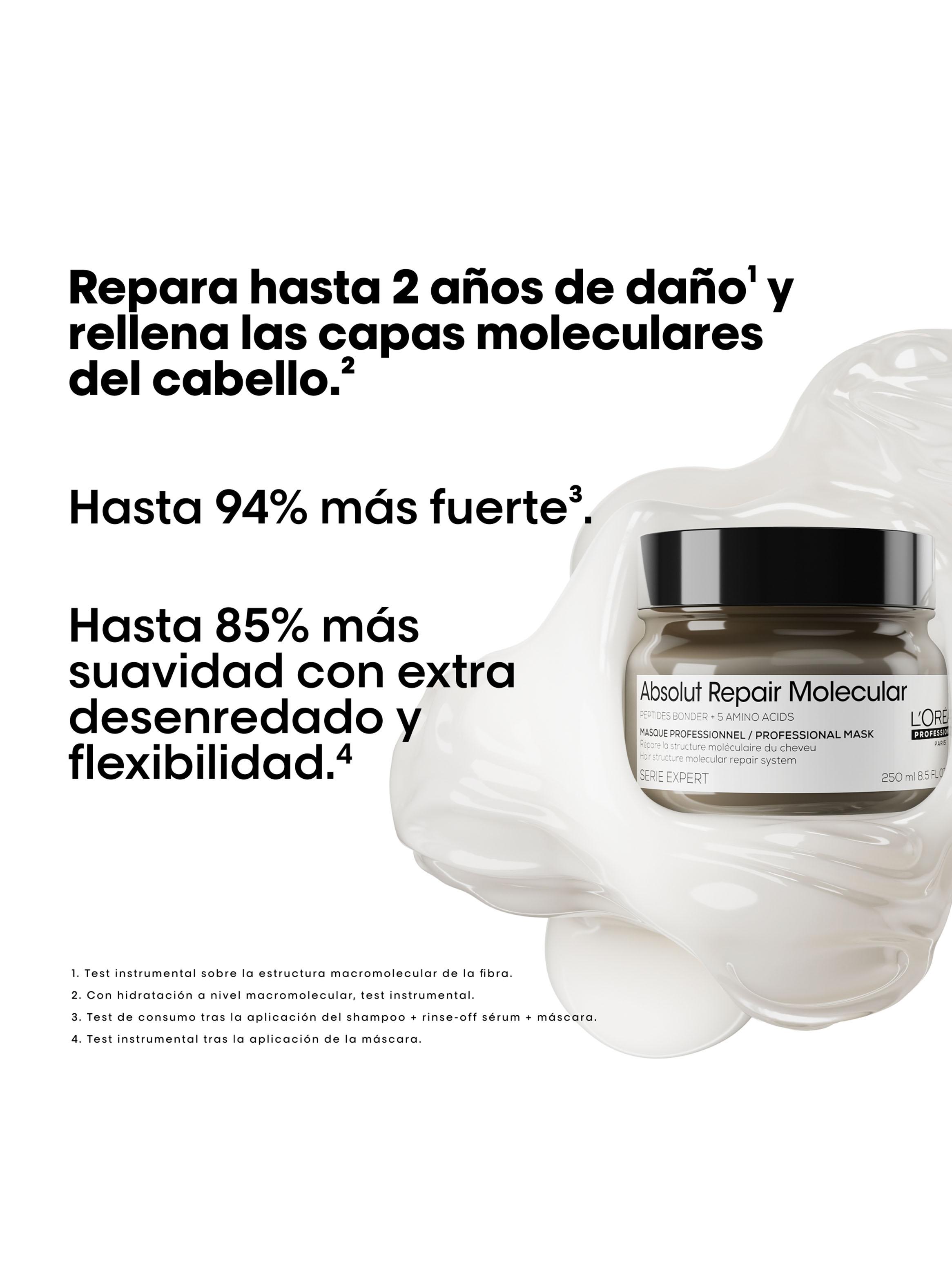 Set Profesional Reparación Molecular Shampoo 300 ml + Máscara Absolut Repair Molecular 250 ml-2