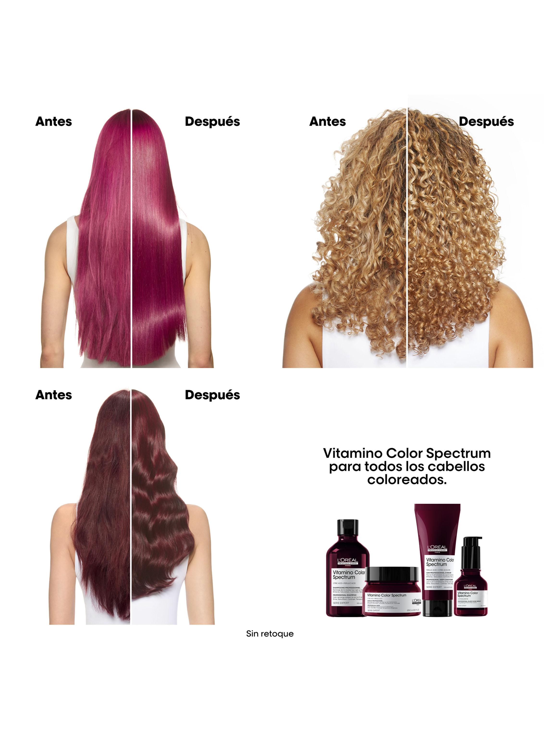 Set Profesional Cuidado Color Profundo Shampoo 300ml + Acondicionador Vitamino Color Spectrum 200ml-3