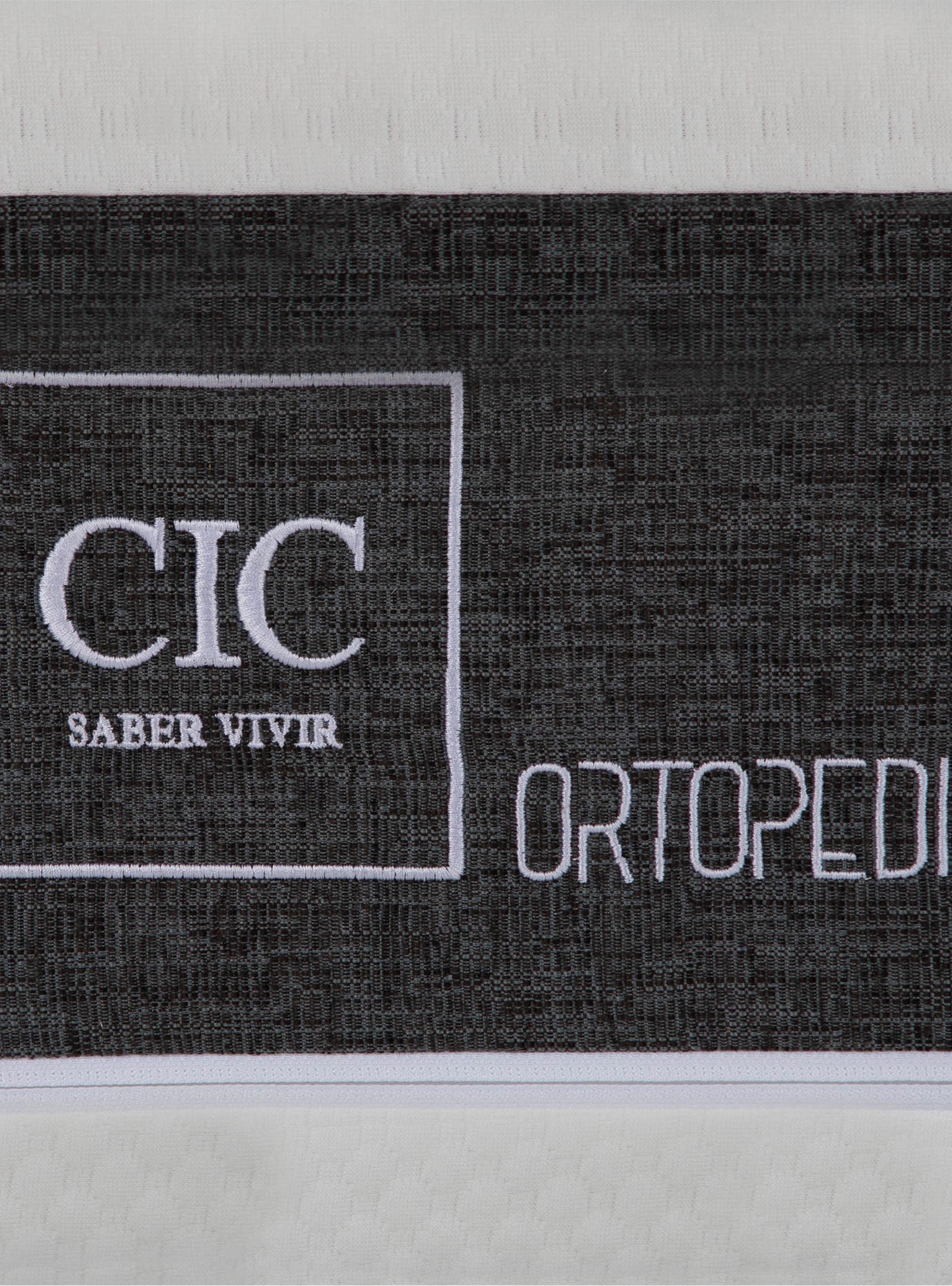 Cama Europea New Ortopedic King + Respaldo Gris Tapizado-4