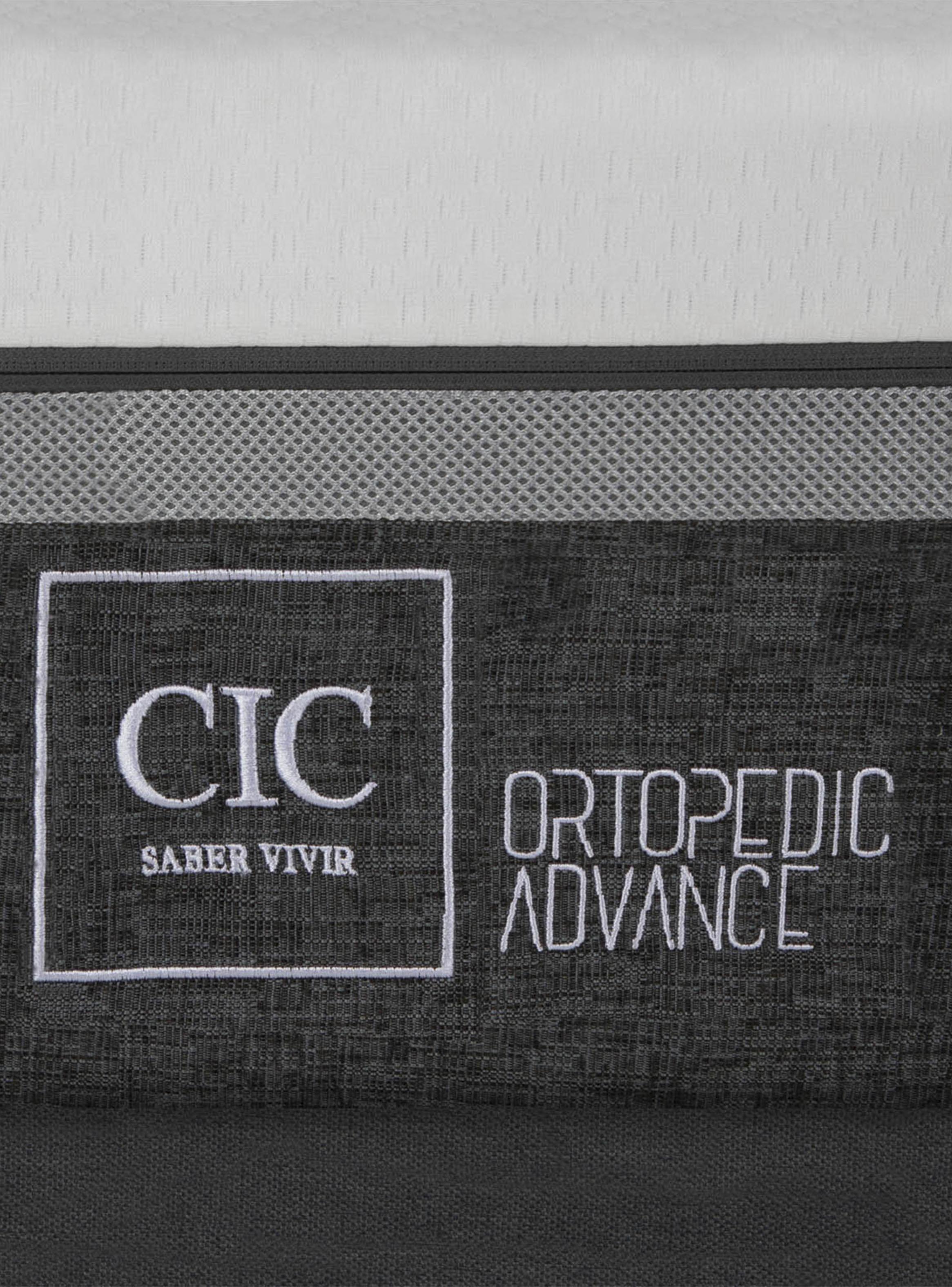 Cama Europea Ortopedic Advance 2 Plazas Bd Respaldo Gris Tapizado-4