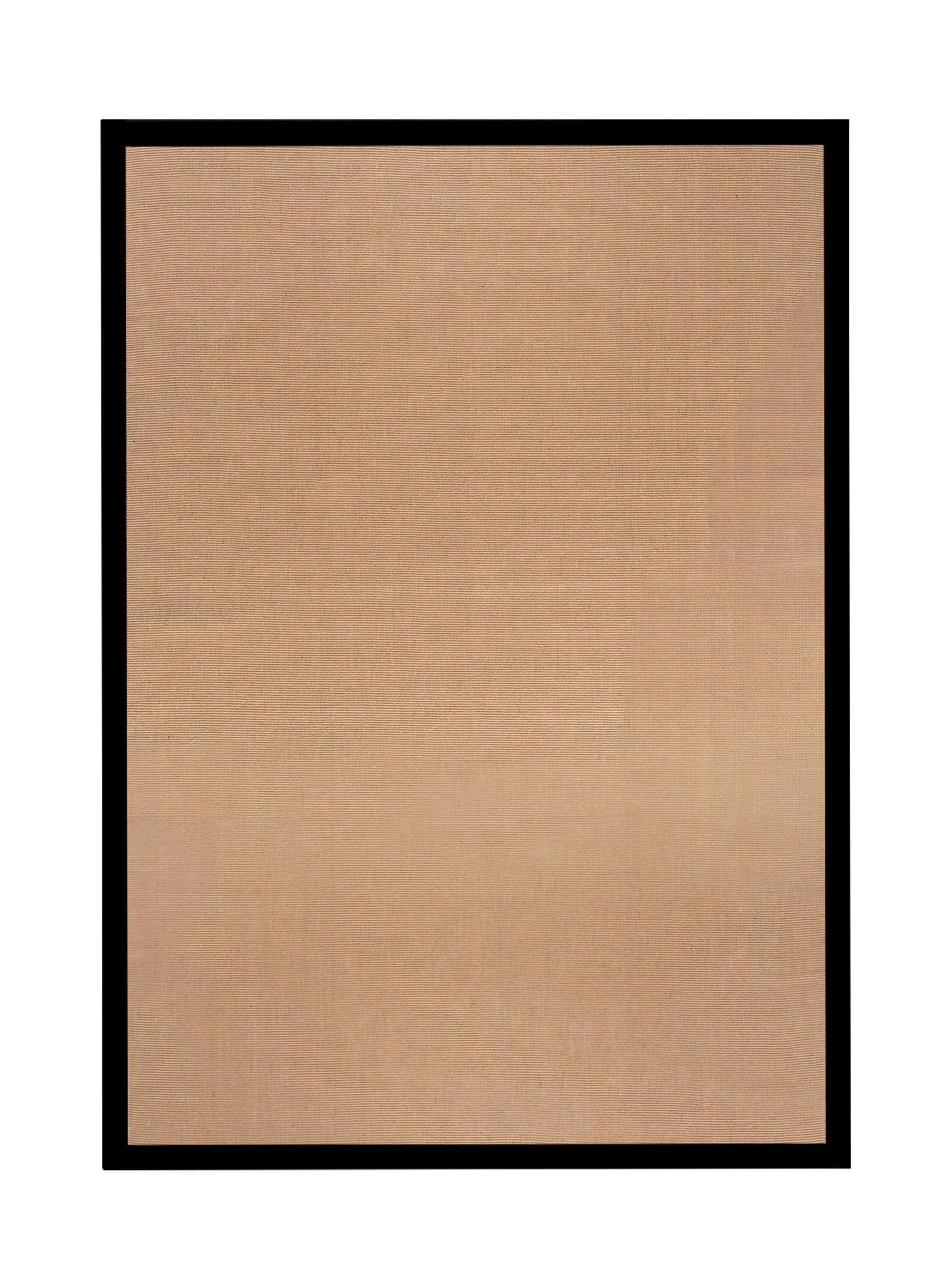 Alfombra Yute 190 x 290 cm Border Negro-0