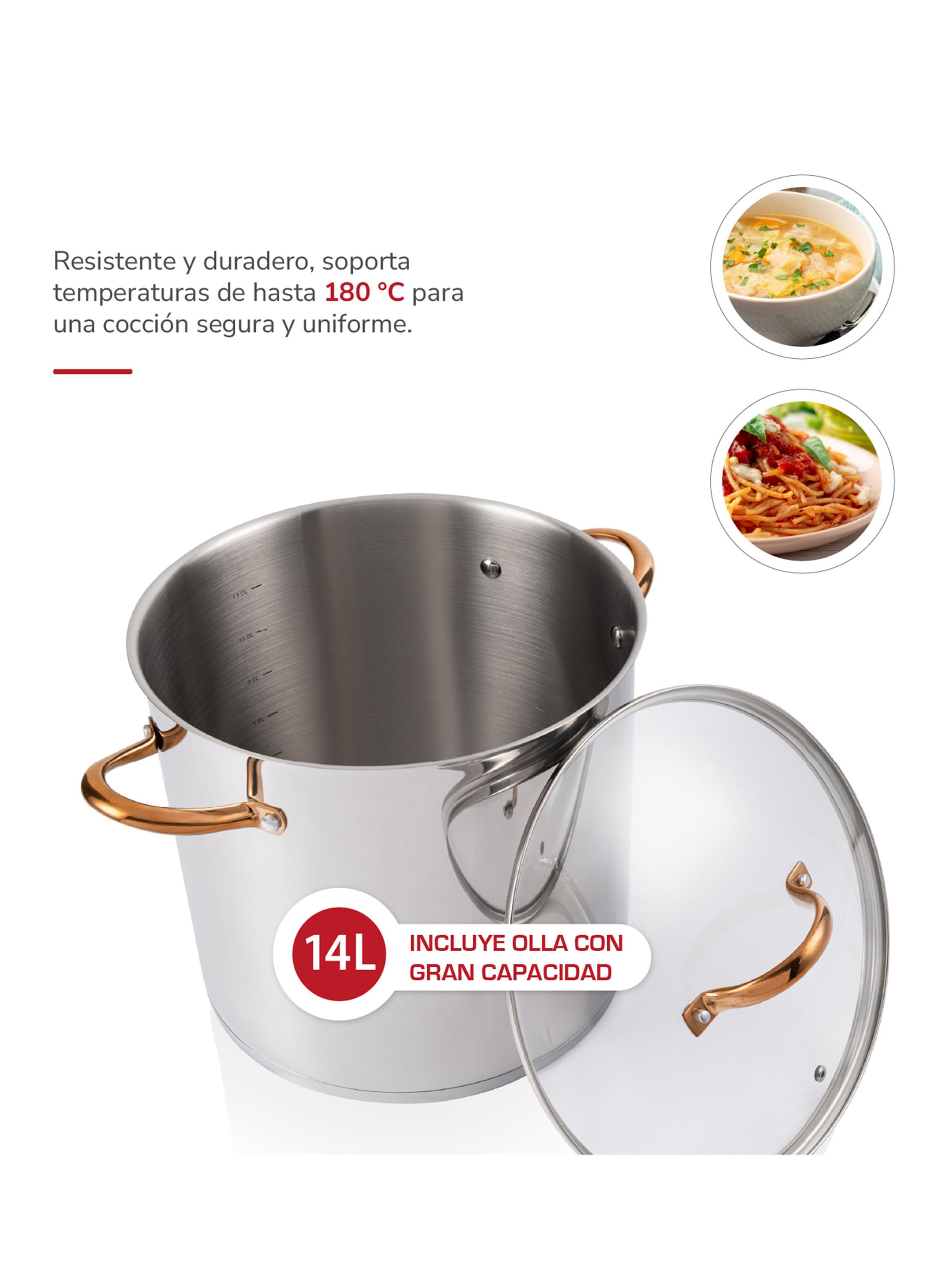 Batería de Cocina Acero Inoxidable 9 Piezas TH-MB09IC-4