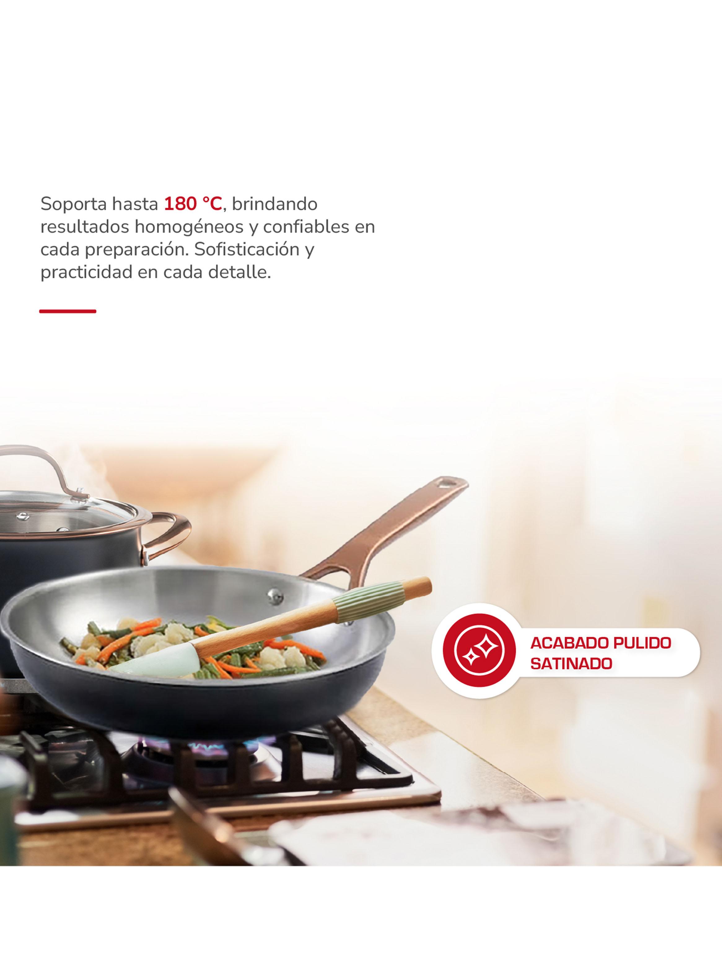 Batería de Cocina Acero Inox Mate 7 Piezas TH-MB07NC-2