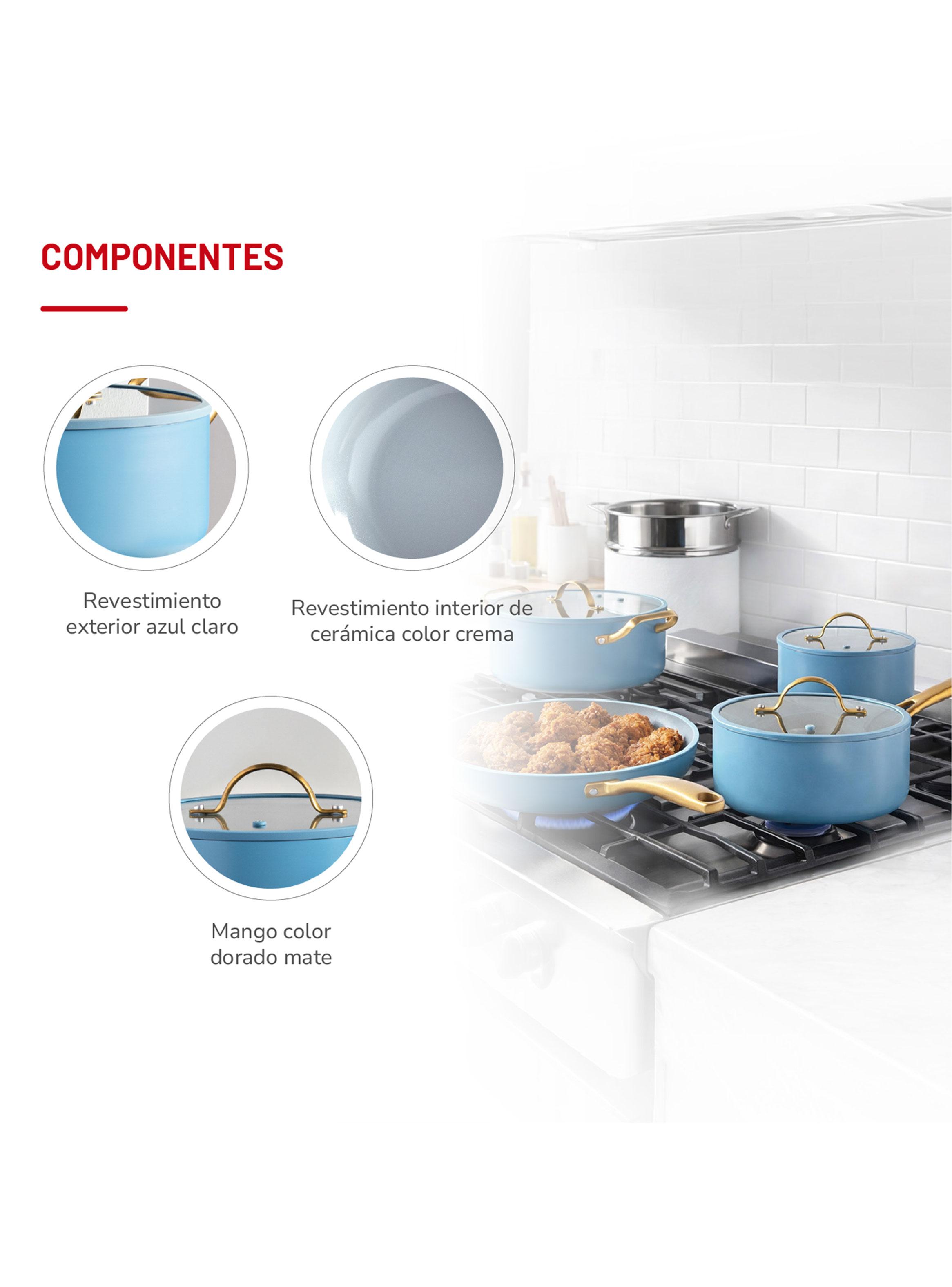 Batería de Cocina Aluminio 8pzas TH-MB08AD-5