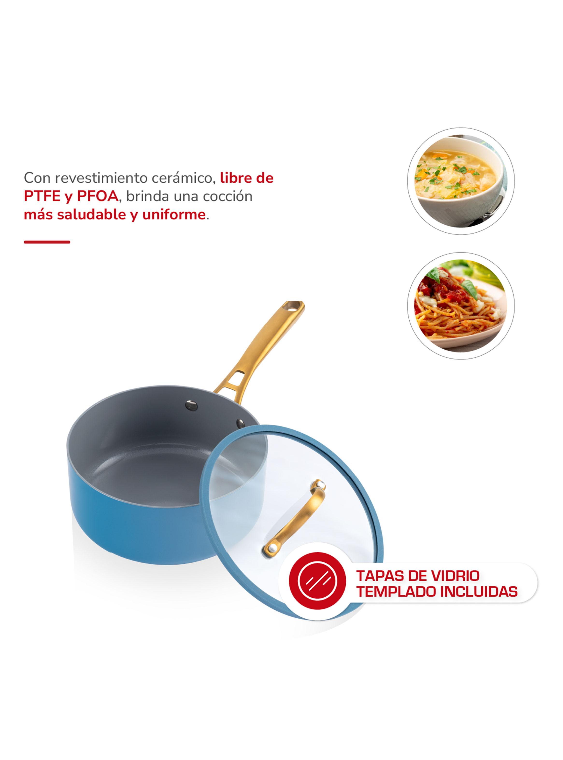 Batería de Cocina Aluminio 8pzas TH-MB08AD-4