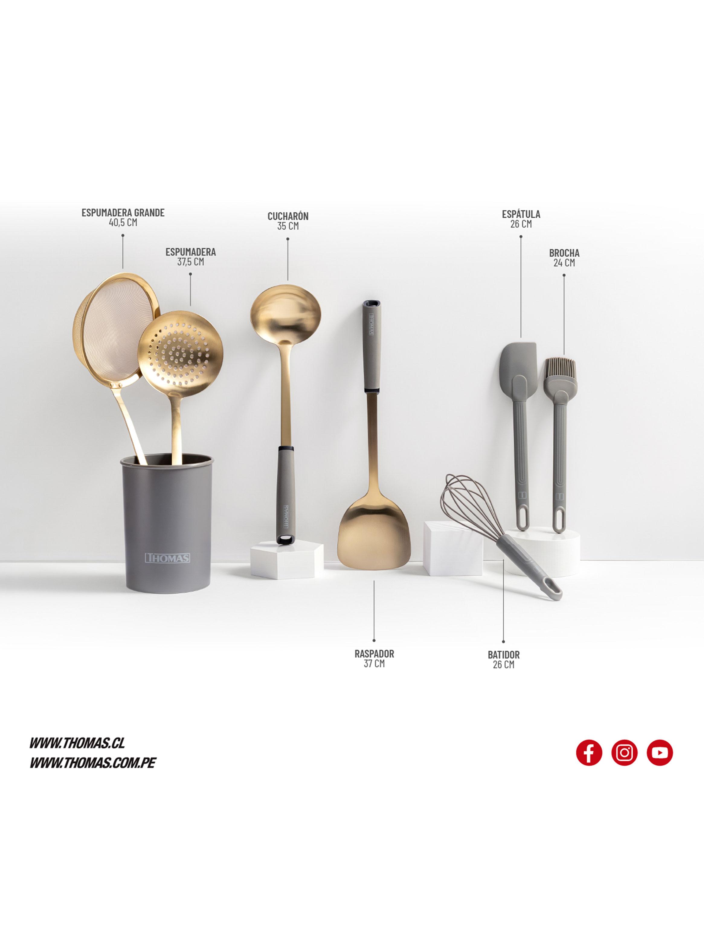 Set de Utensilios Acero Inoxidable TH-MUT08D-5