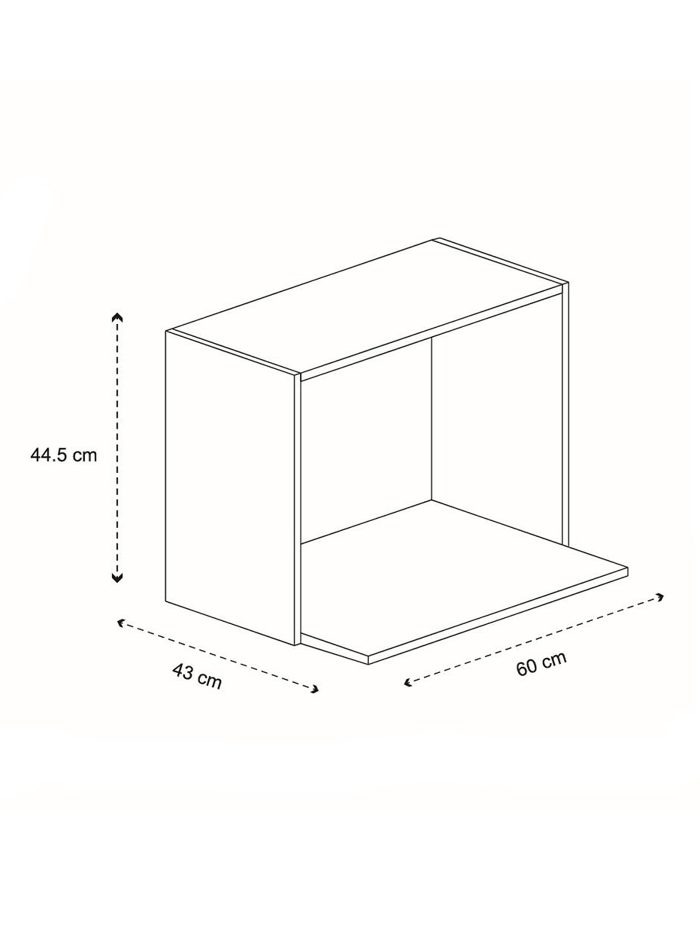 Mueble de Cocina Mural Microondas 44.5x60x43 cm-1