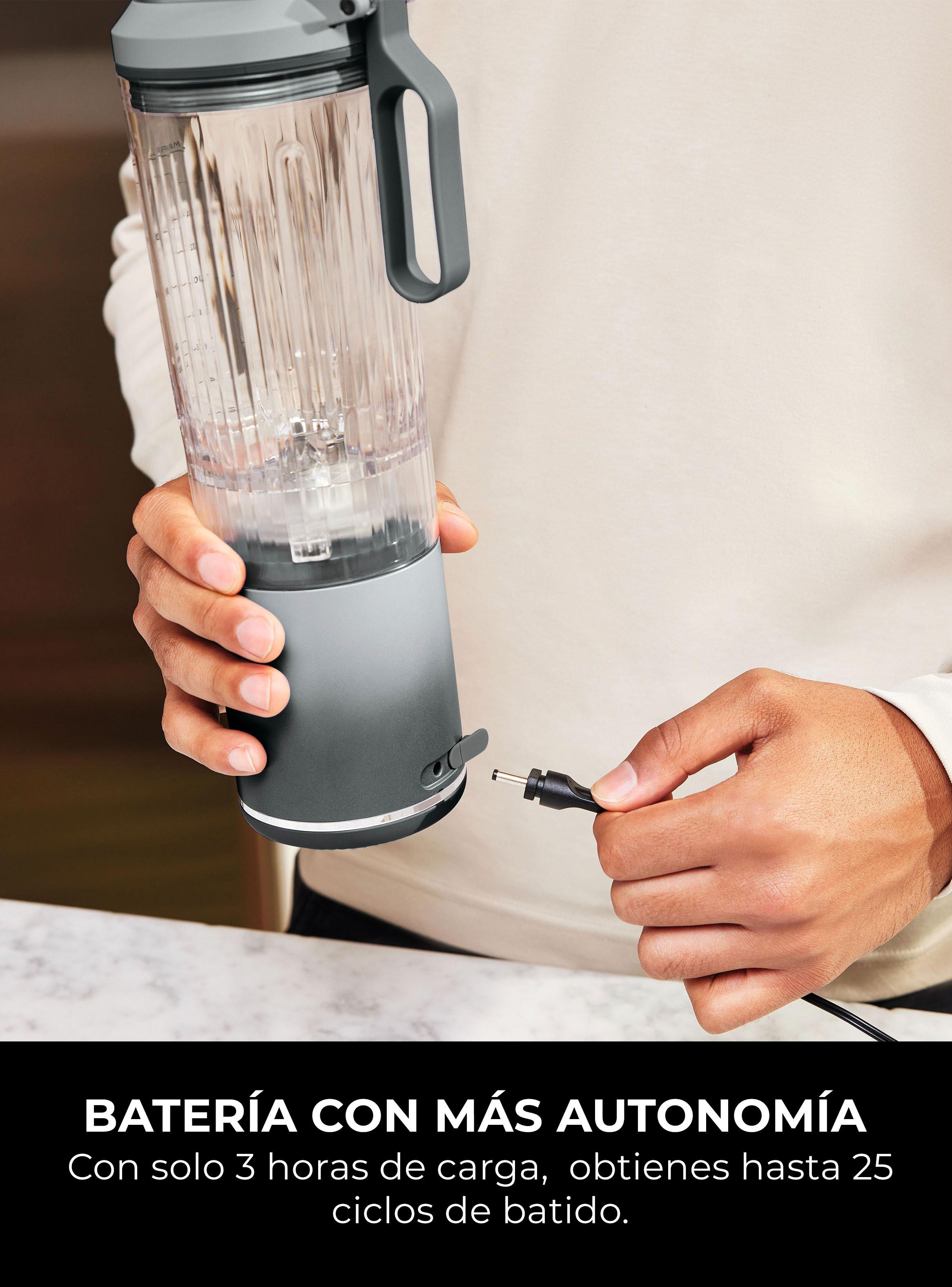 Licuadora Individual Inalámbrica Blast MAX Plateada-3