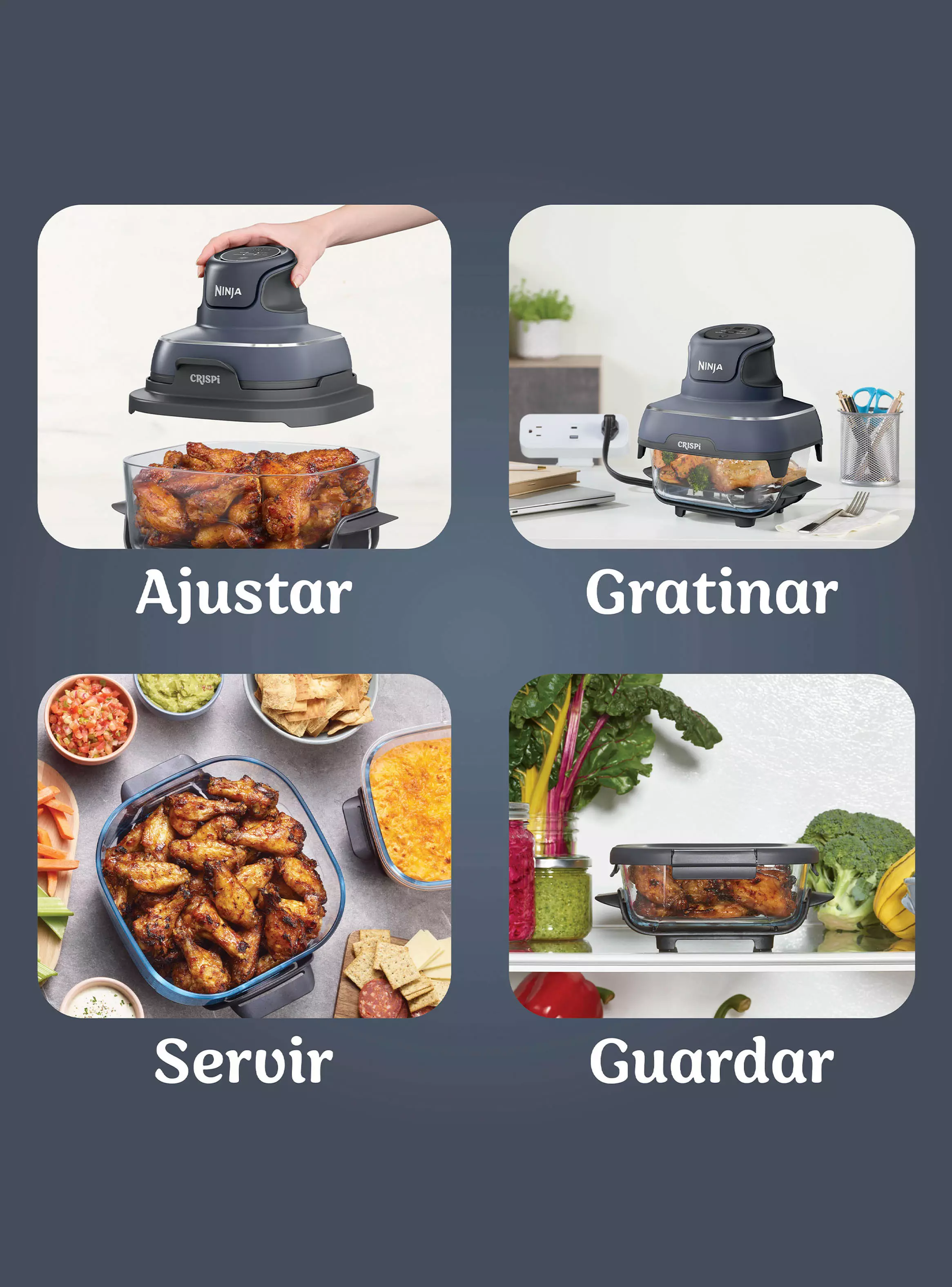 Freidora de Aire Portátil CRISPi 3.8 Litros-2