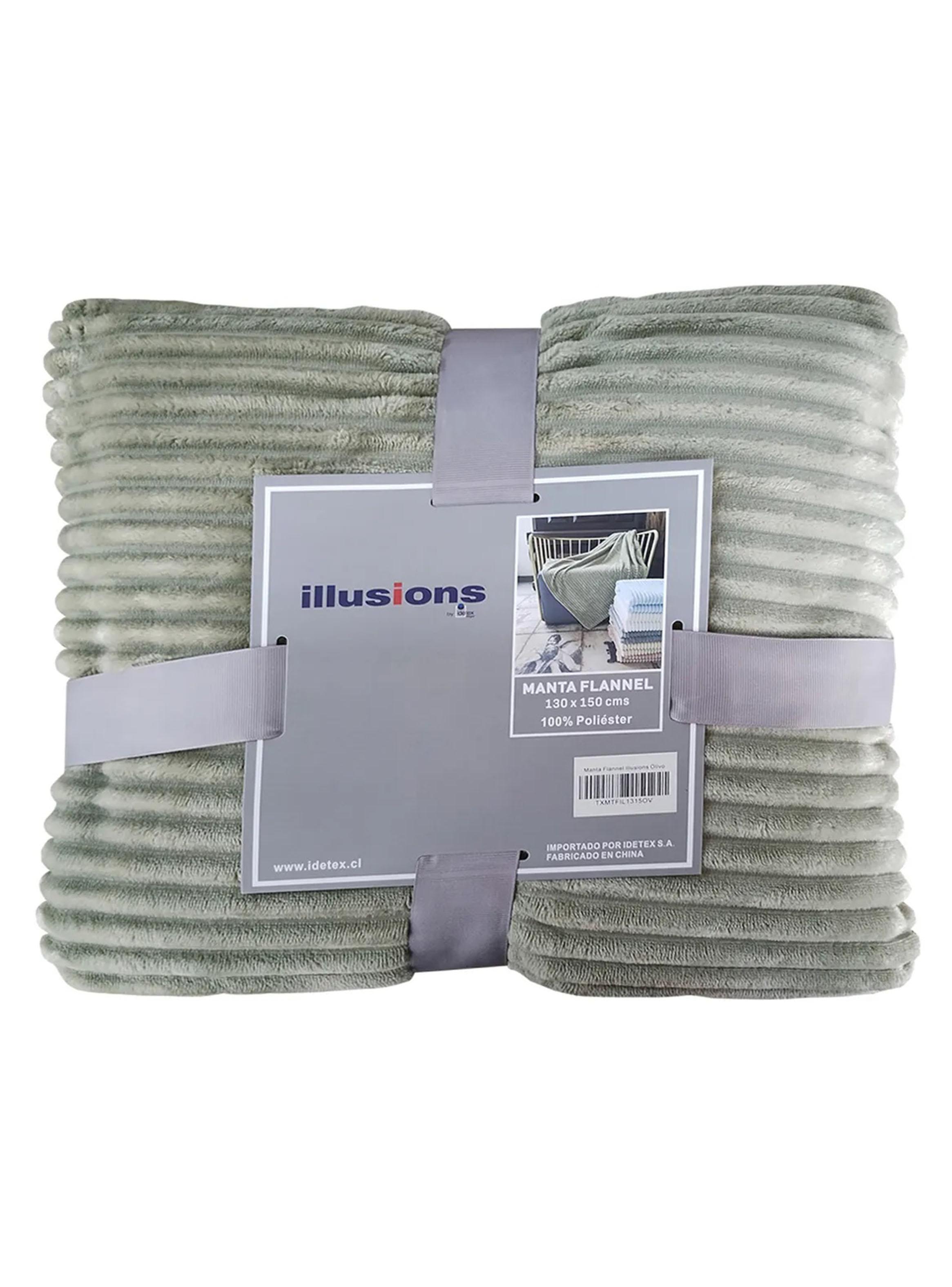 Frazada Flannel Olivo 2 Plazas-2