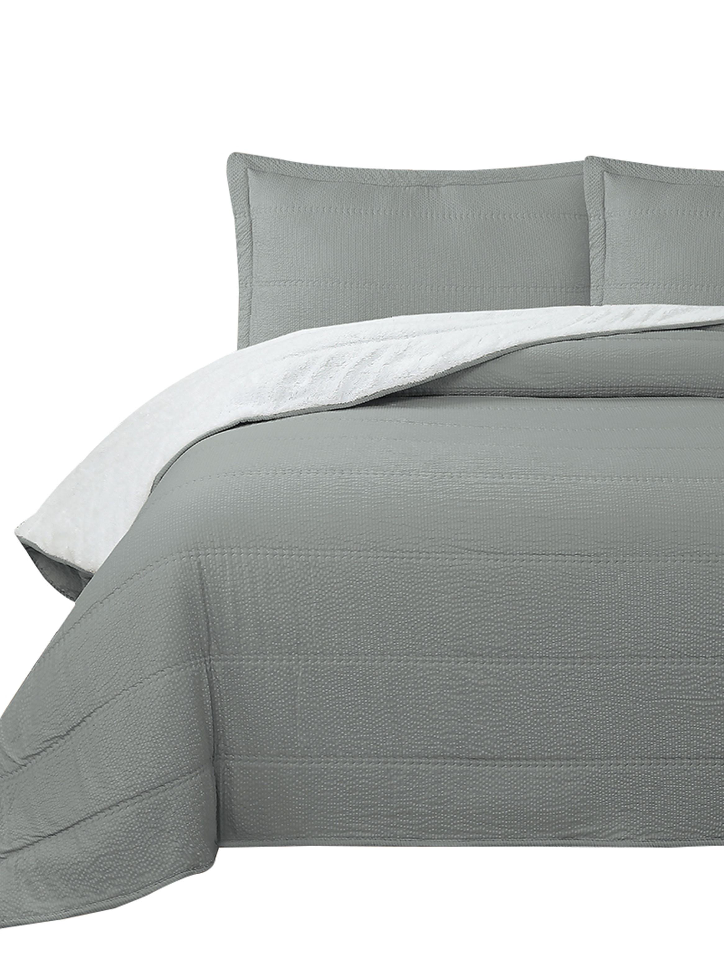 Quilt Sherpa Vl Dobby 1.5 Plazas Gris-2
