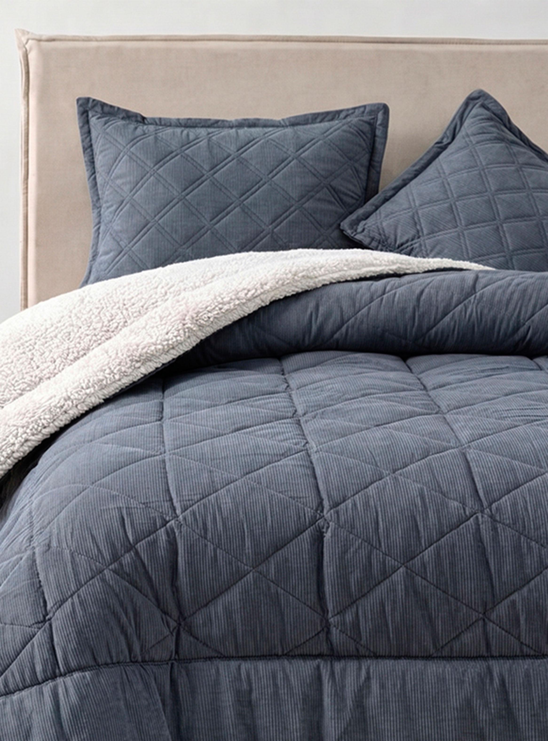 Plumón Vl Corduroy Sherpa 1.5 Plazas Azul-0