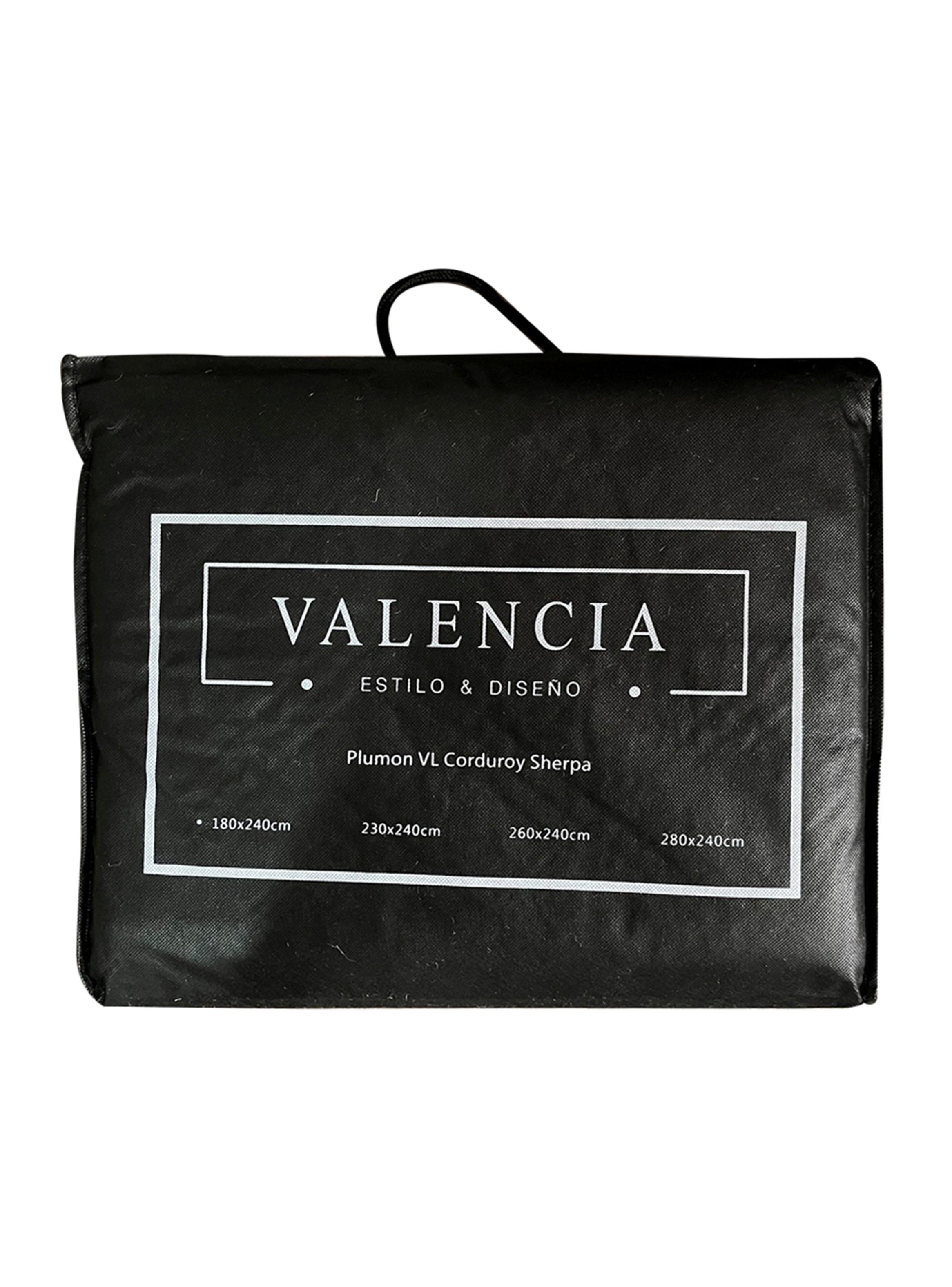 Plumón Vl Corduroy Sherpa 2.5 Plazas Gris-2