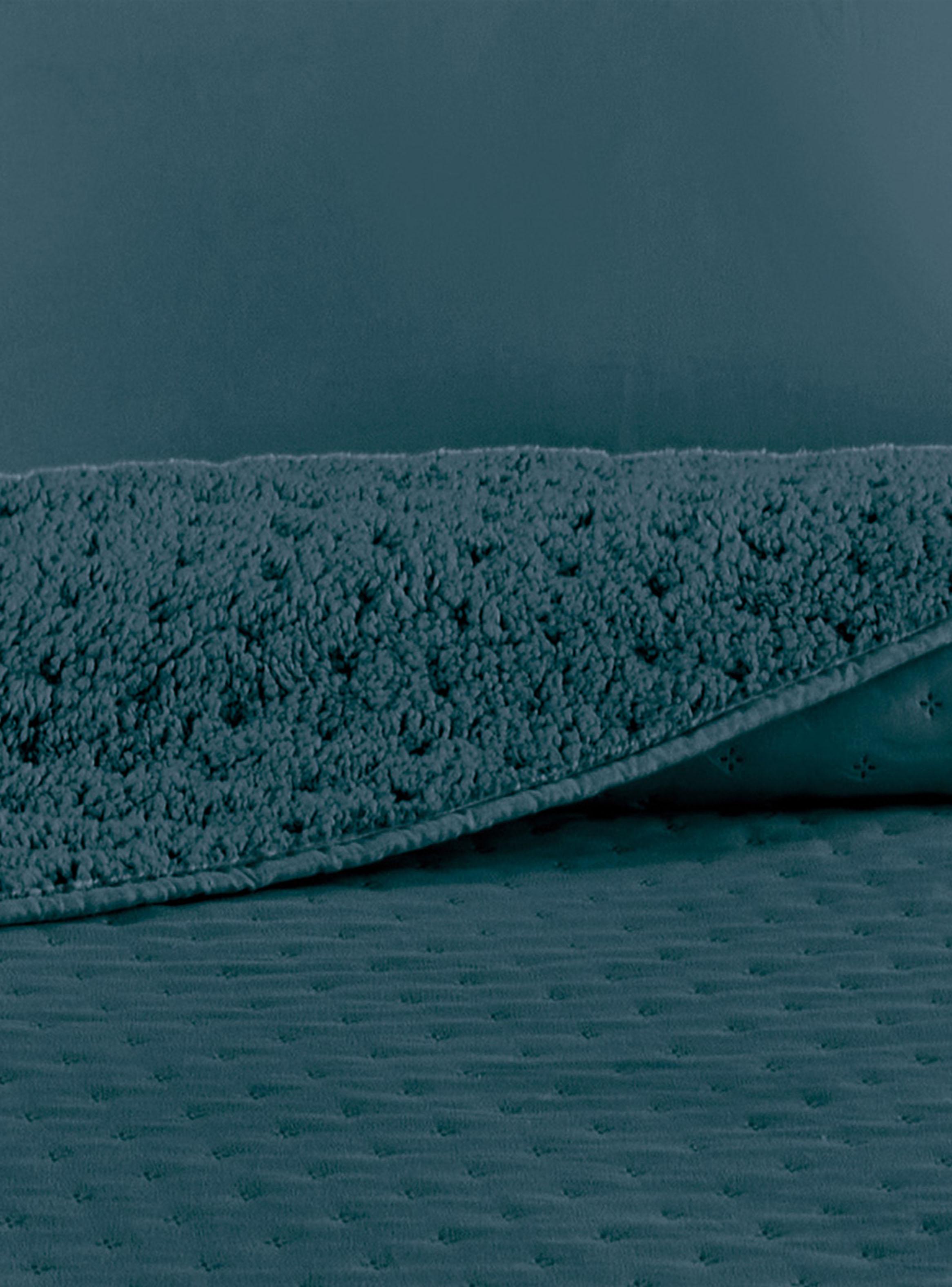Quilt Sherpa 2 Plazas Roma Azul-1