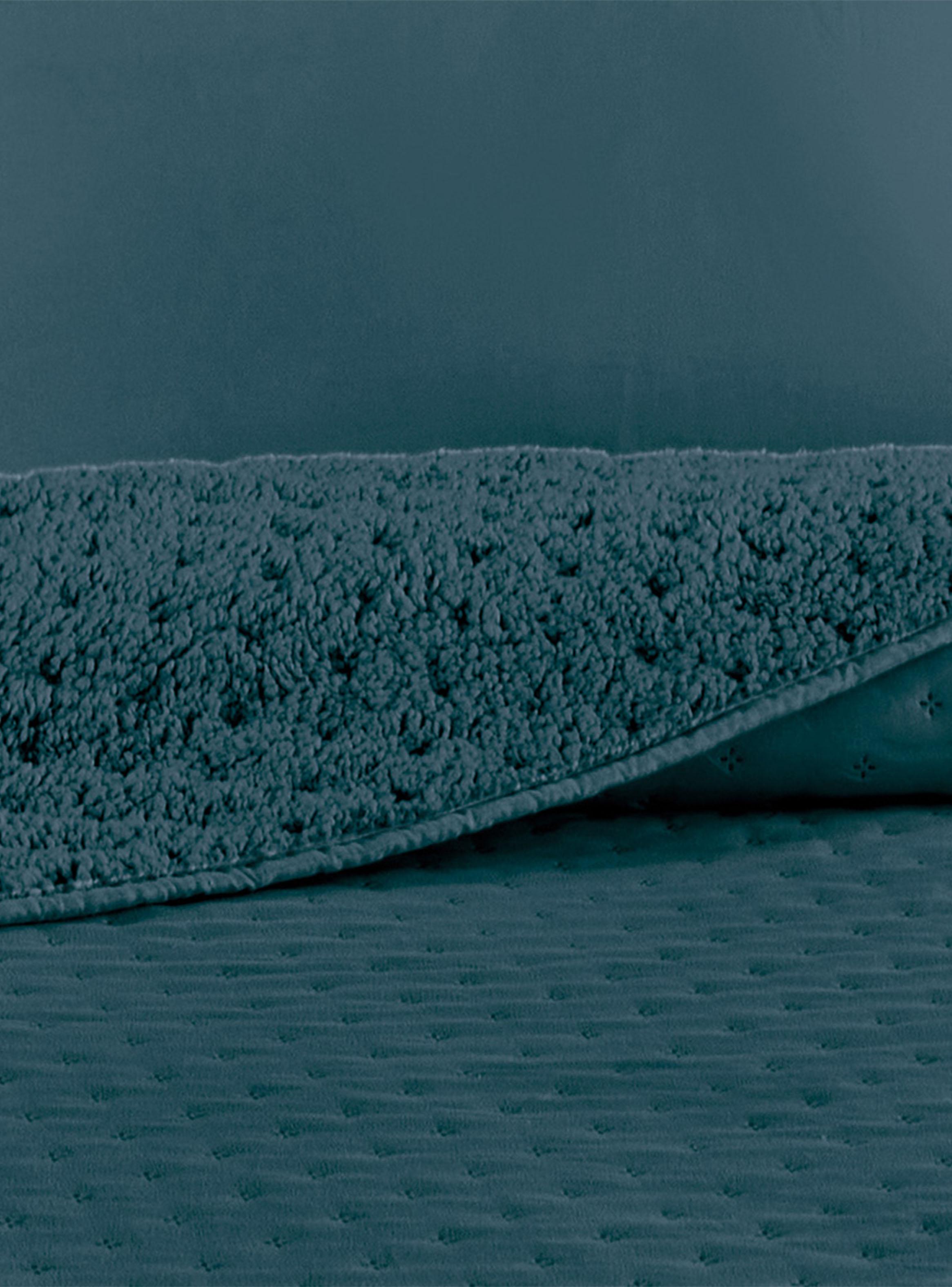 Quilt Sherpa King Roma Azul-1