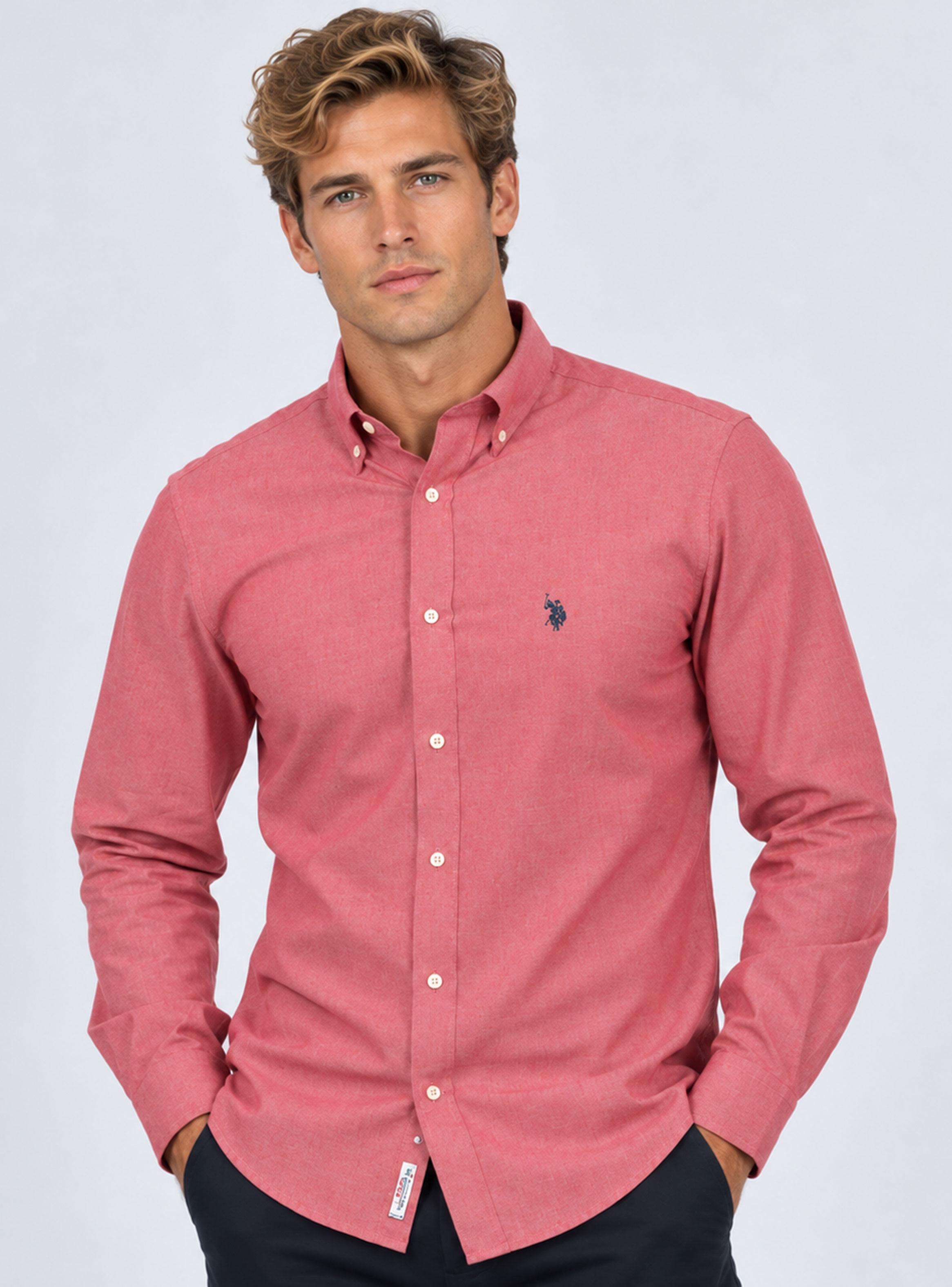 Camisa Manga Larga Casual US Algodón-0