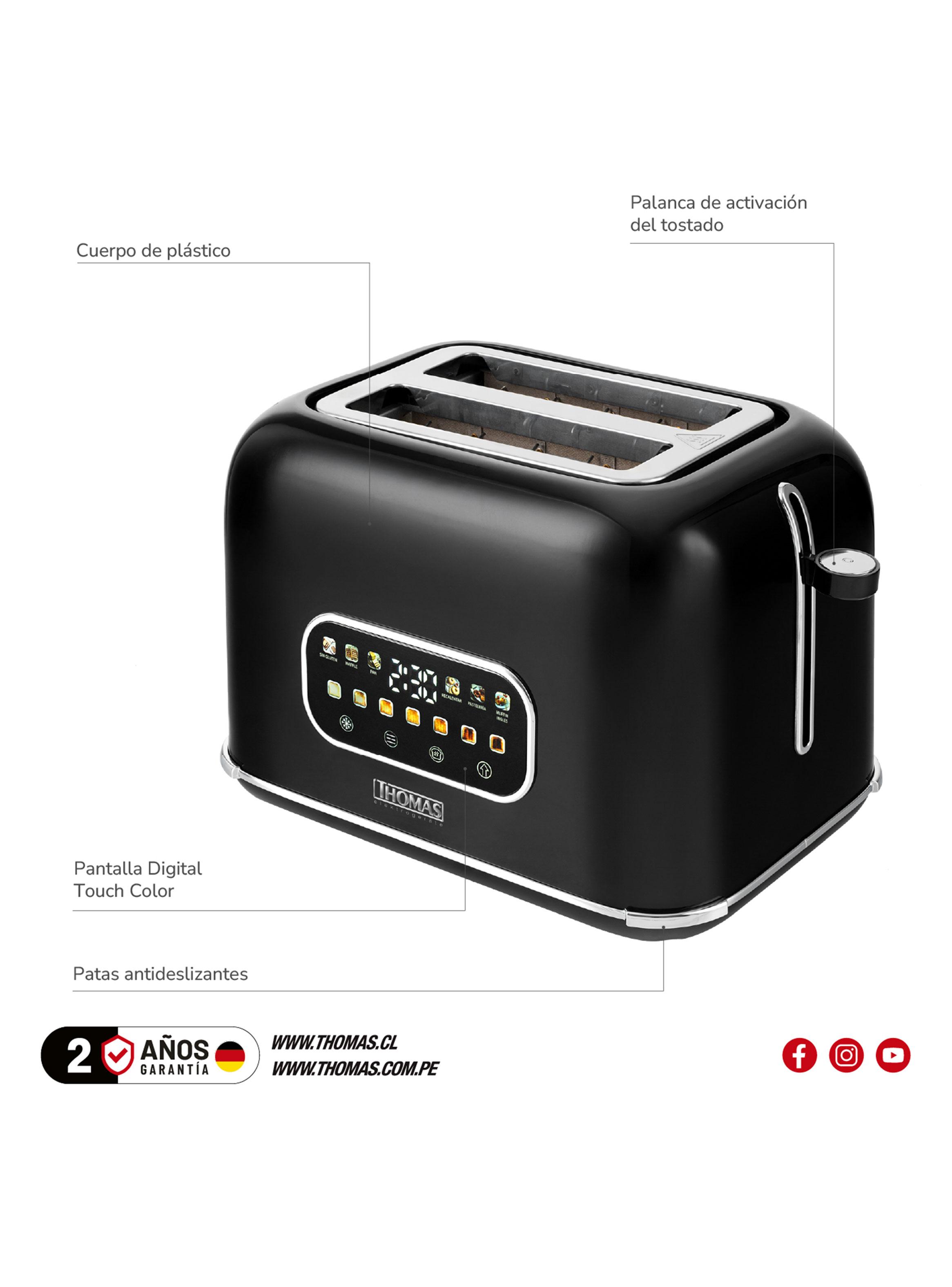 Tostador Eléctrico Touch Digital Pro 2 TH-139DC-2