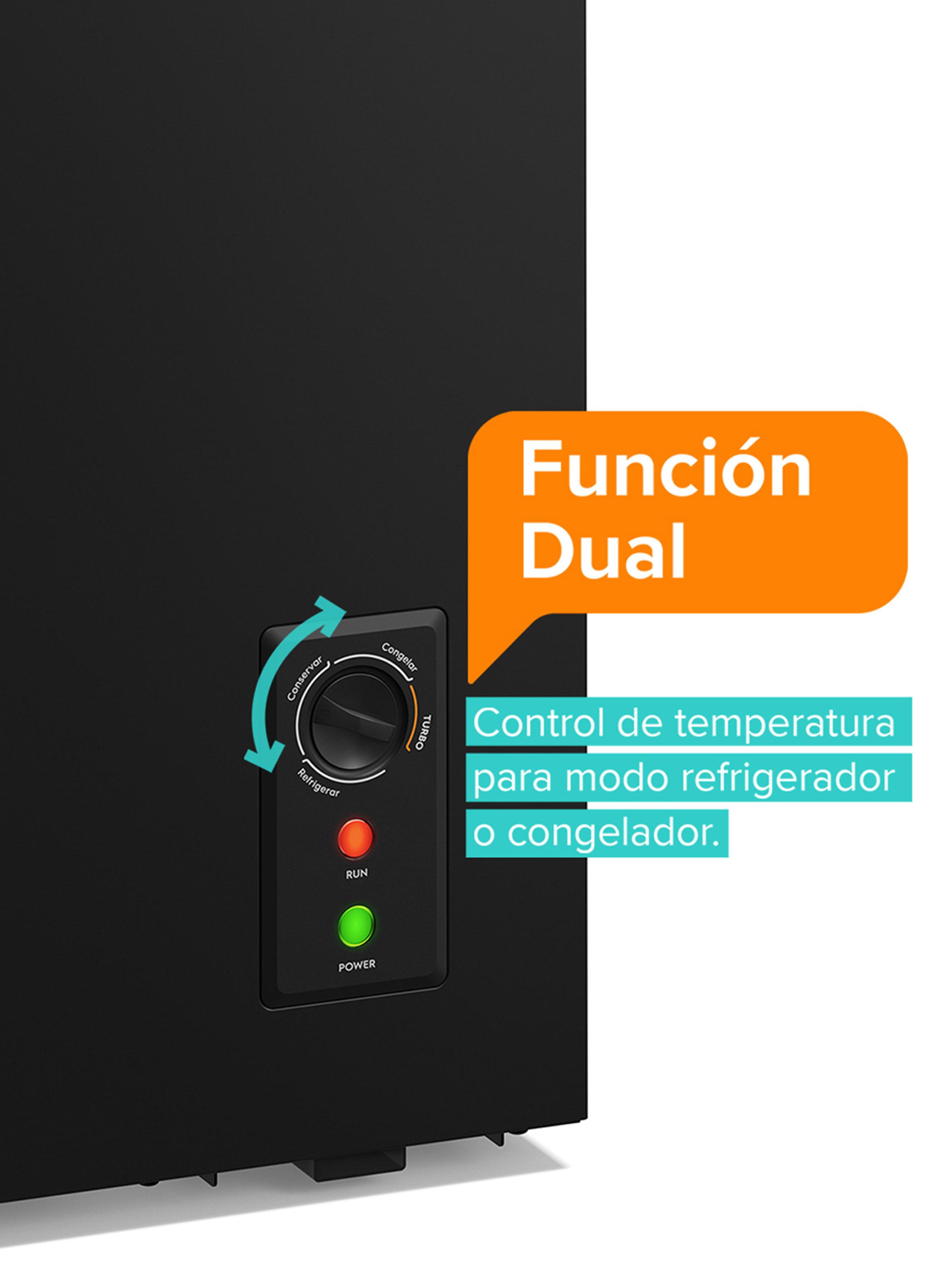Congelador Horizontal Frío Directo 97 Litros H100B Negro-4