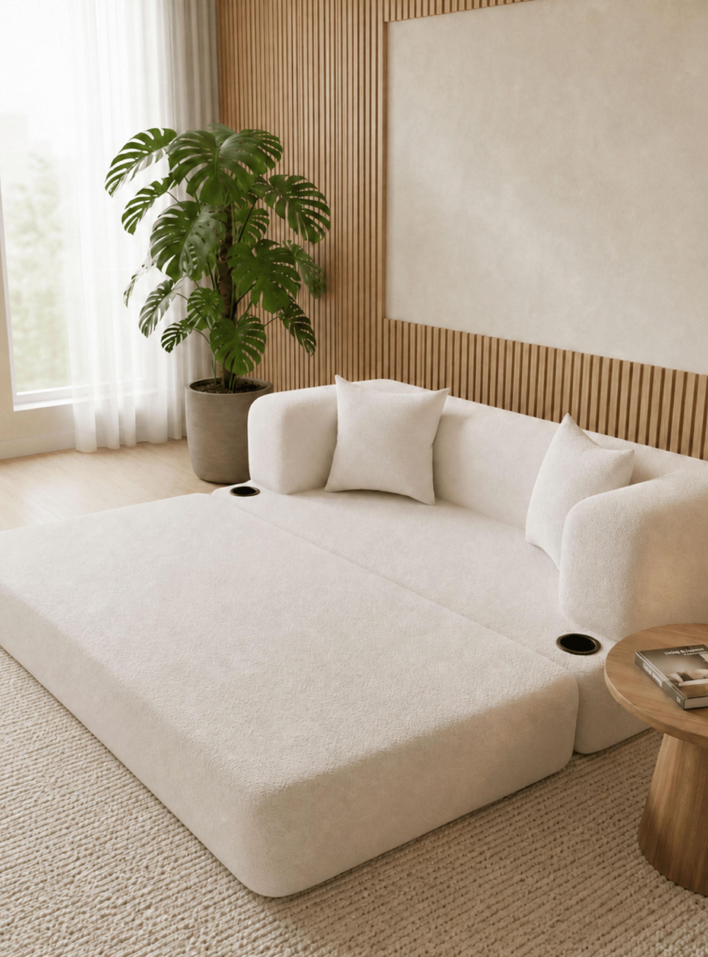 Sofá Cama Muna Beige en Caja 188 cm-2