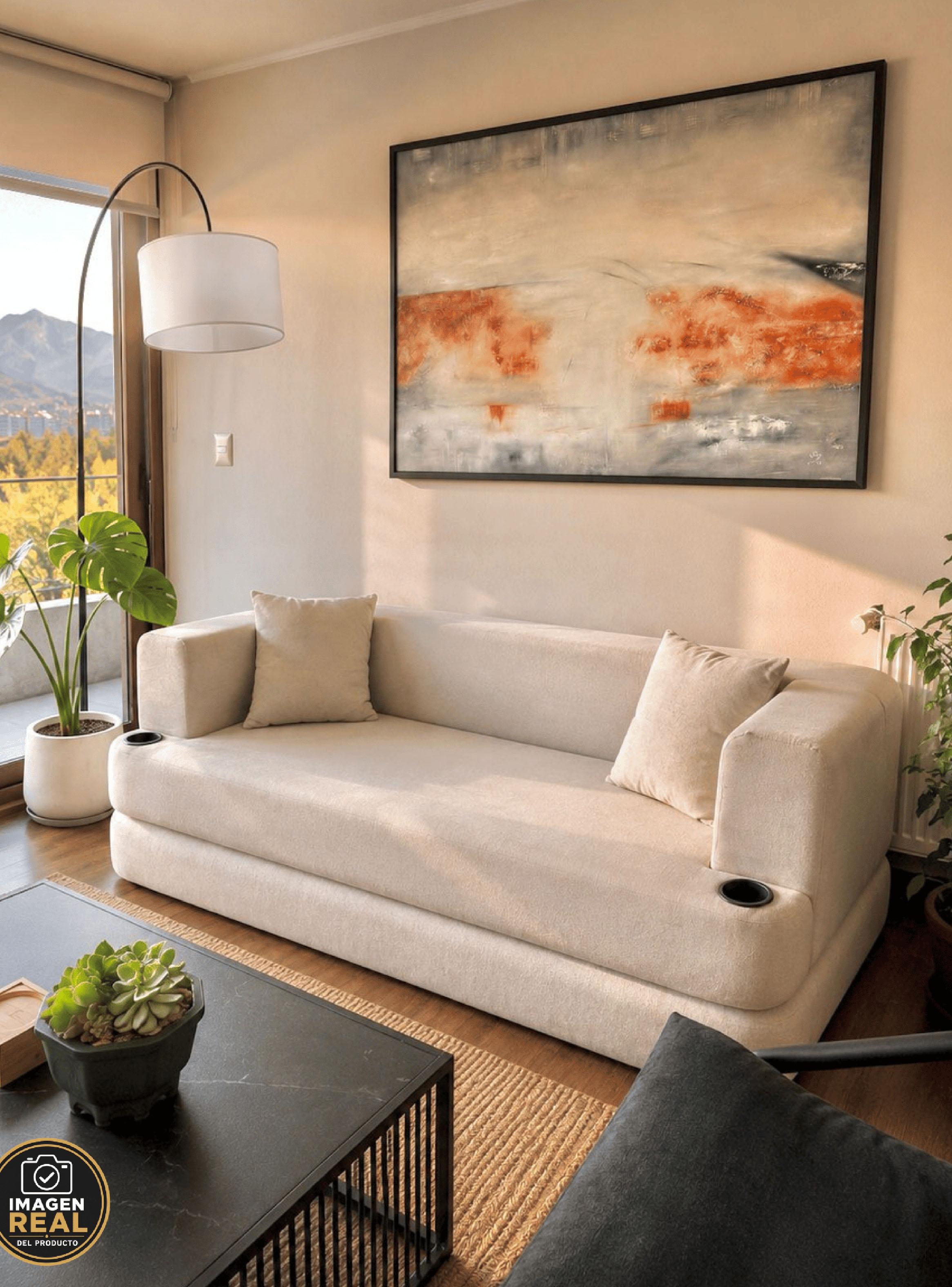 Sofá Cama Muna Beige en Caja 188 cm-4