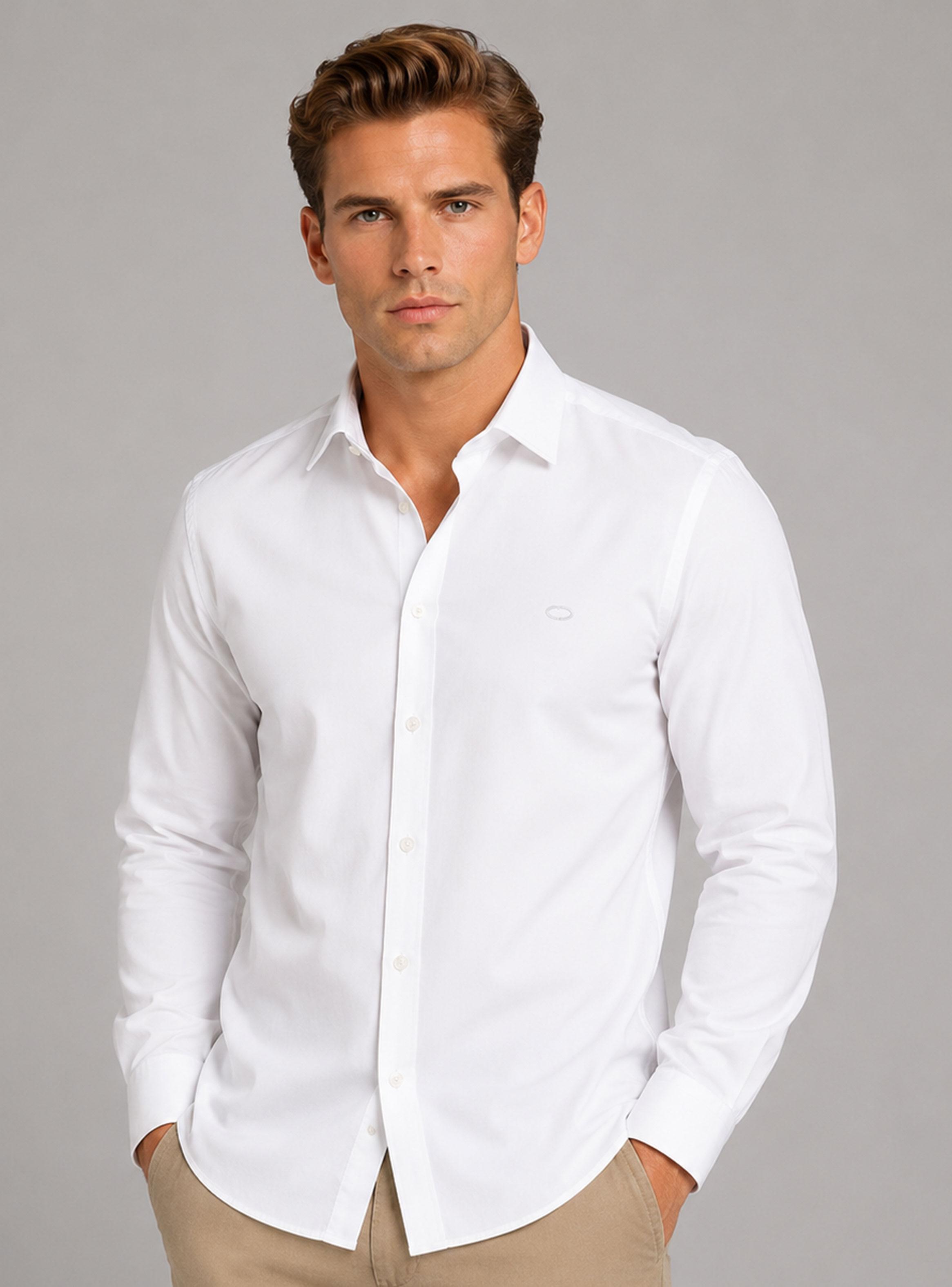 Camisa Casual Manga Larga-0