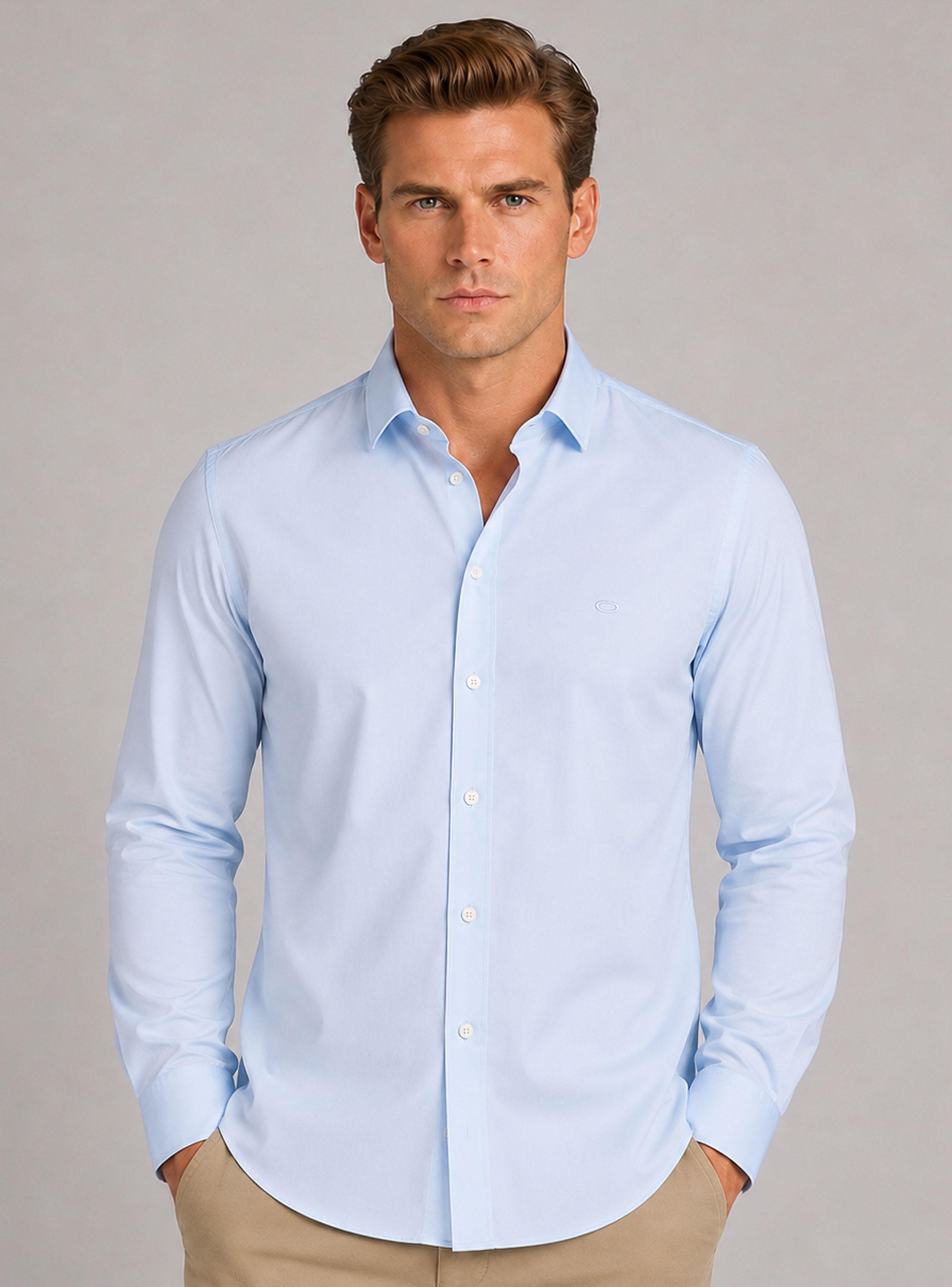 Camisa Casual Manga Larga-0