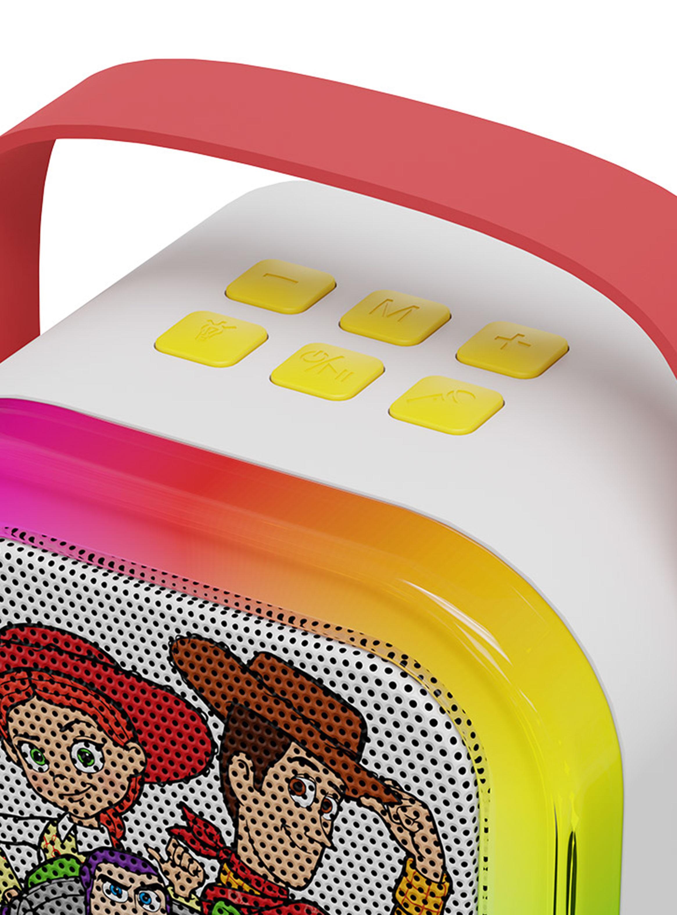 Parlante Bluetooth Mini Karaoke Toy Story + 2 Micrófonos-3