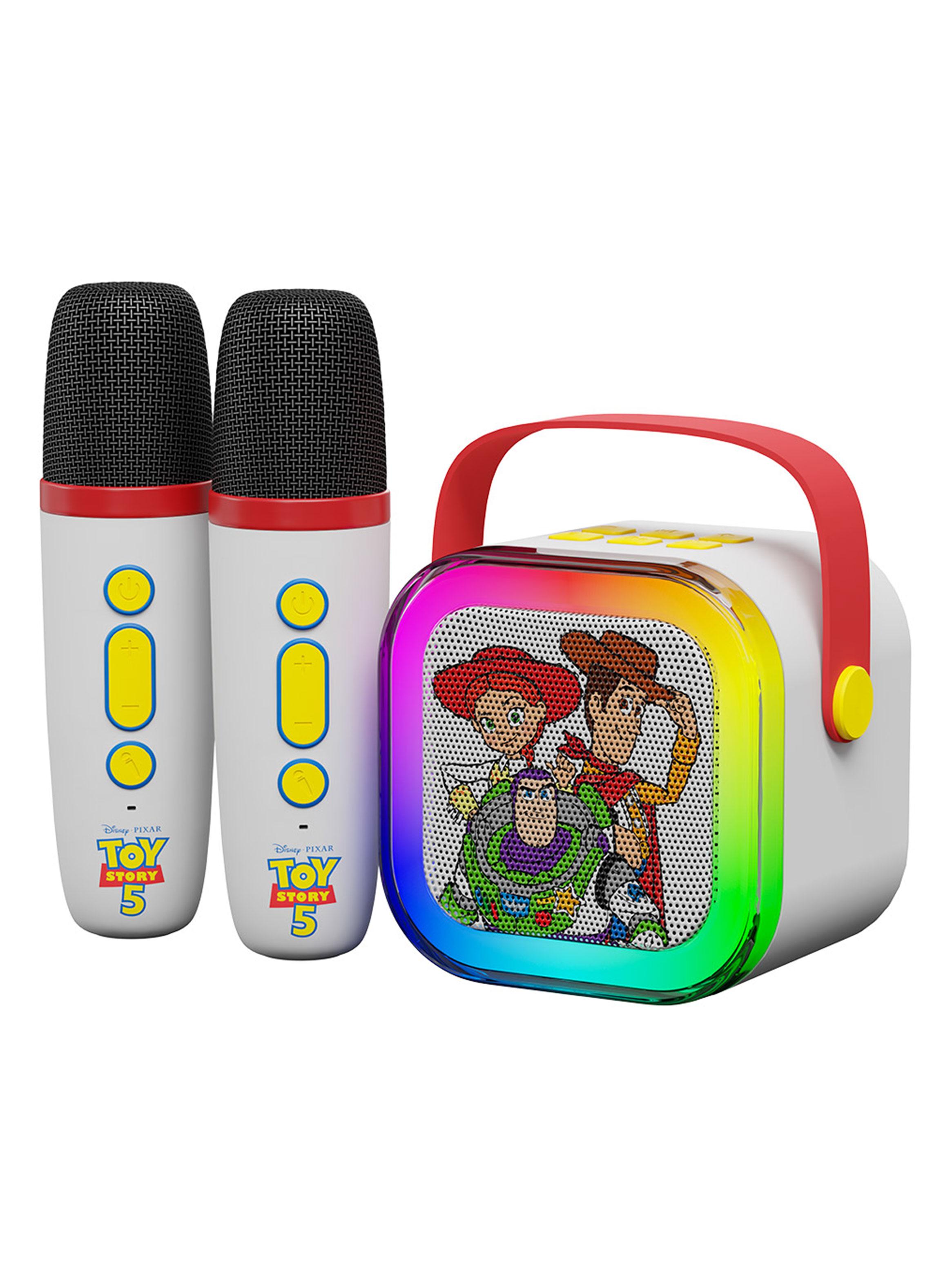 Parlante Bluetooth Mini Karaoke Toy Story + 2 Micrófonos-0