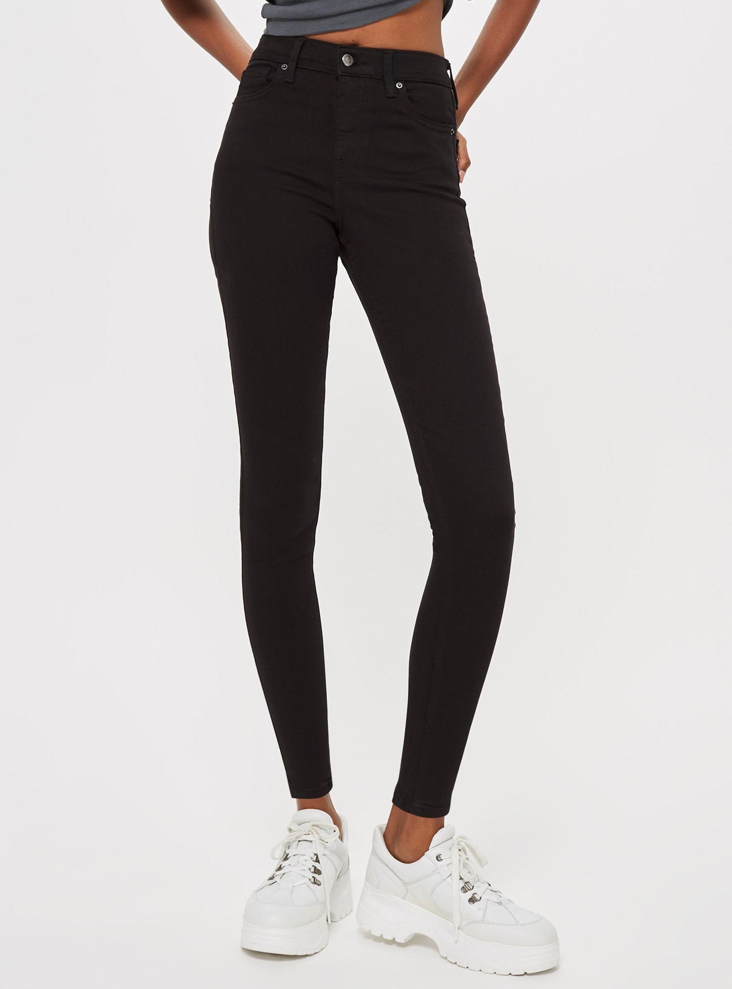 Jeans Jamie Black Largo 30 Topshop-0