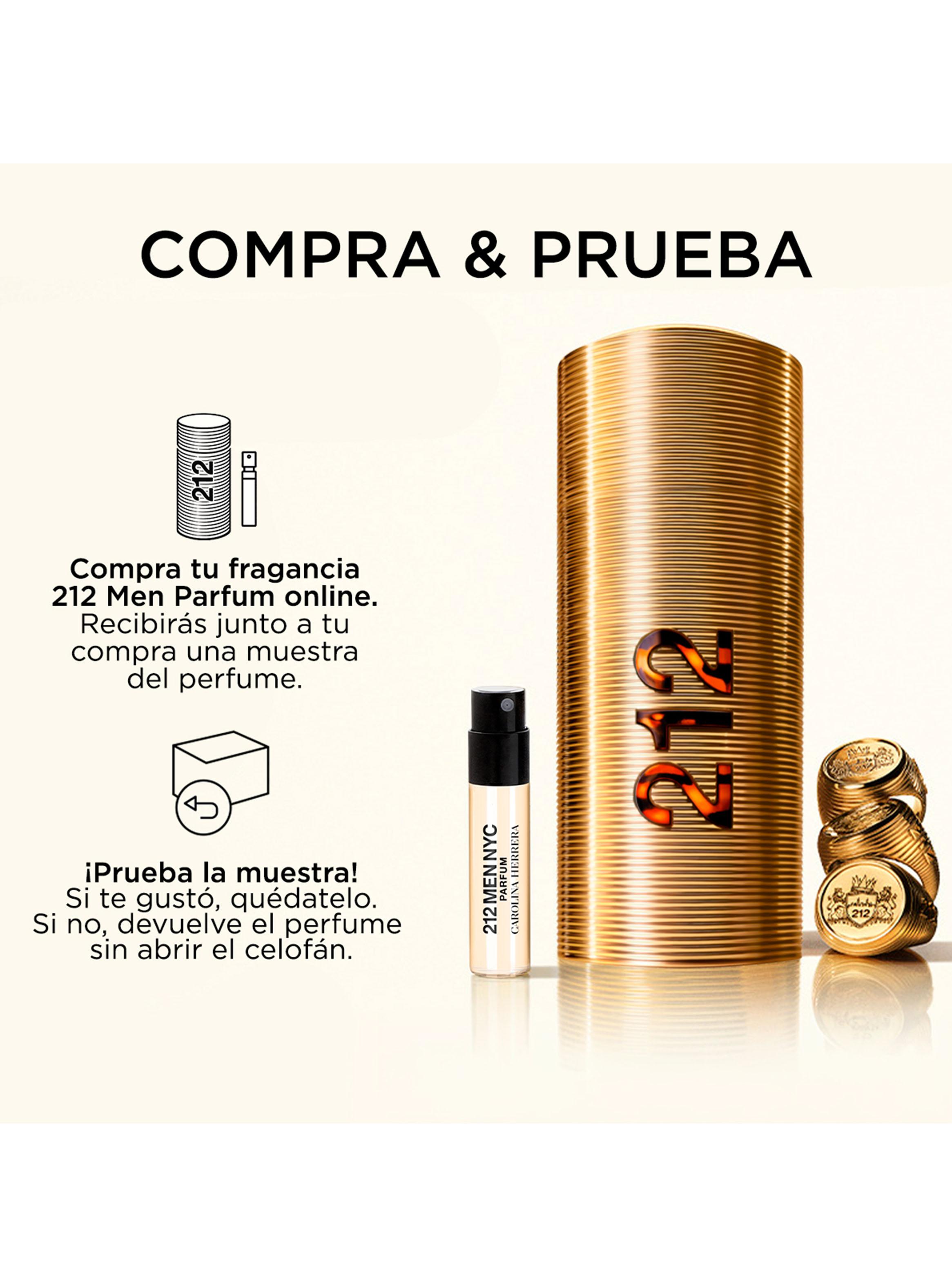 Perfume 212 Men Parfum Hombre 100 ml + Muestra Buy & Try-3