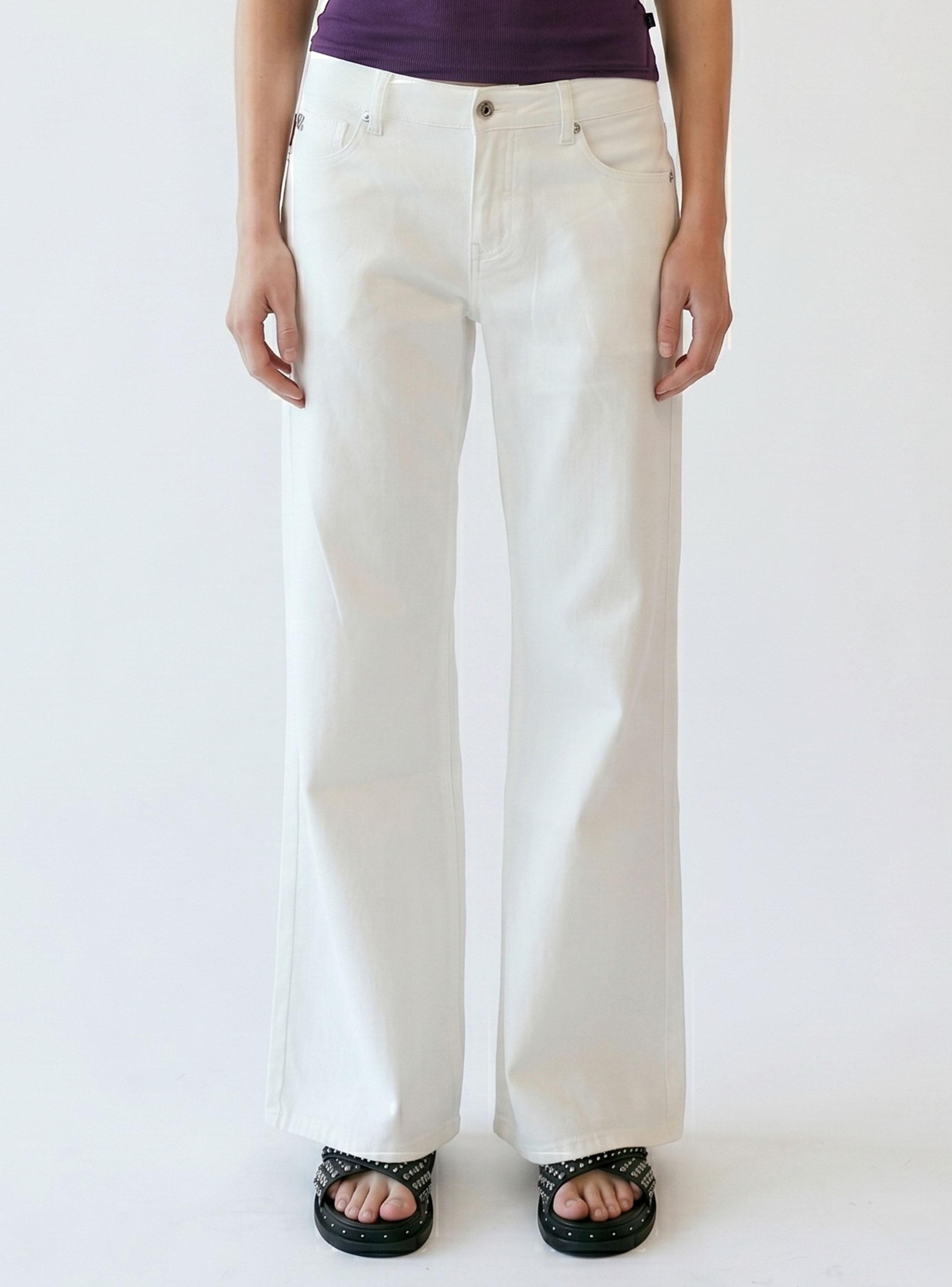 Pantalón New Wide White-0