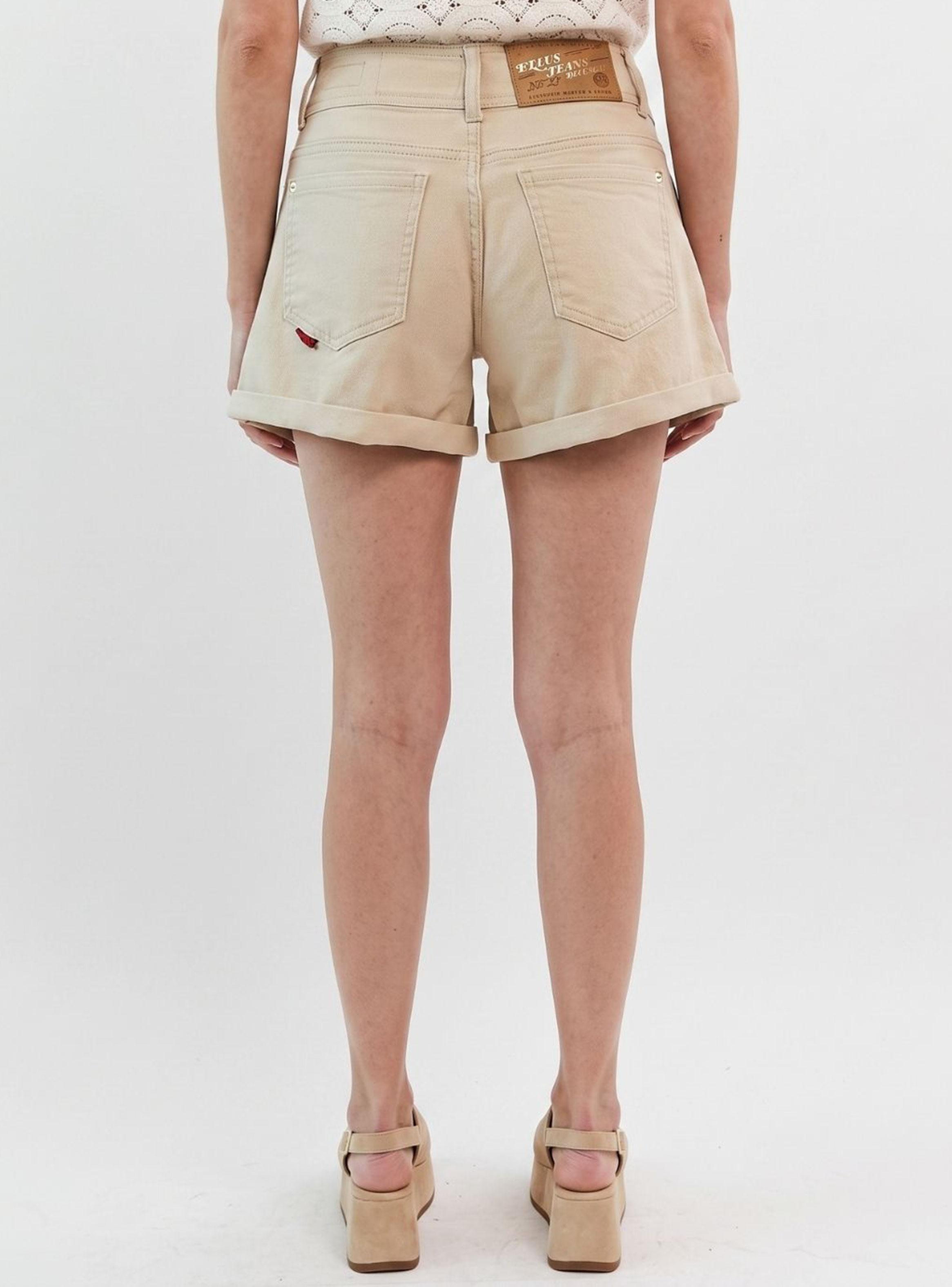 Short Color 2 Botones Avena-1