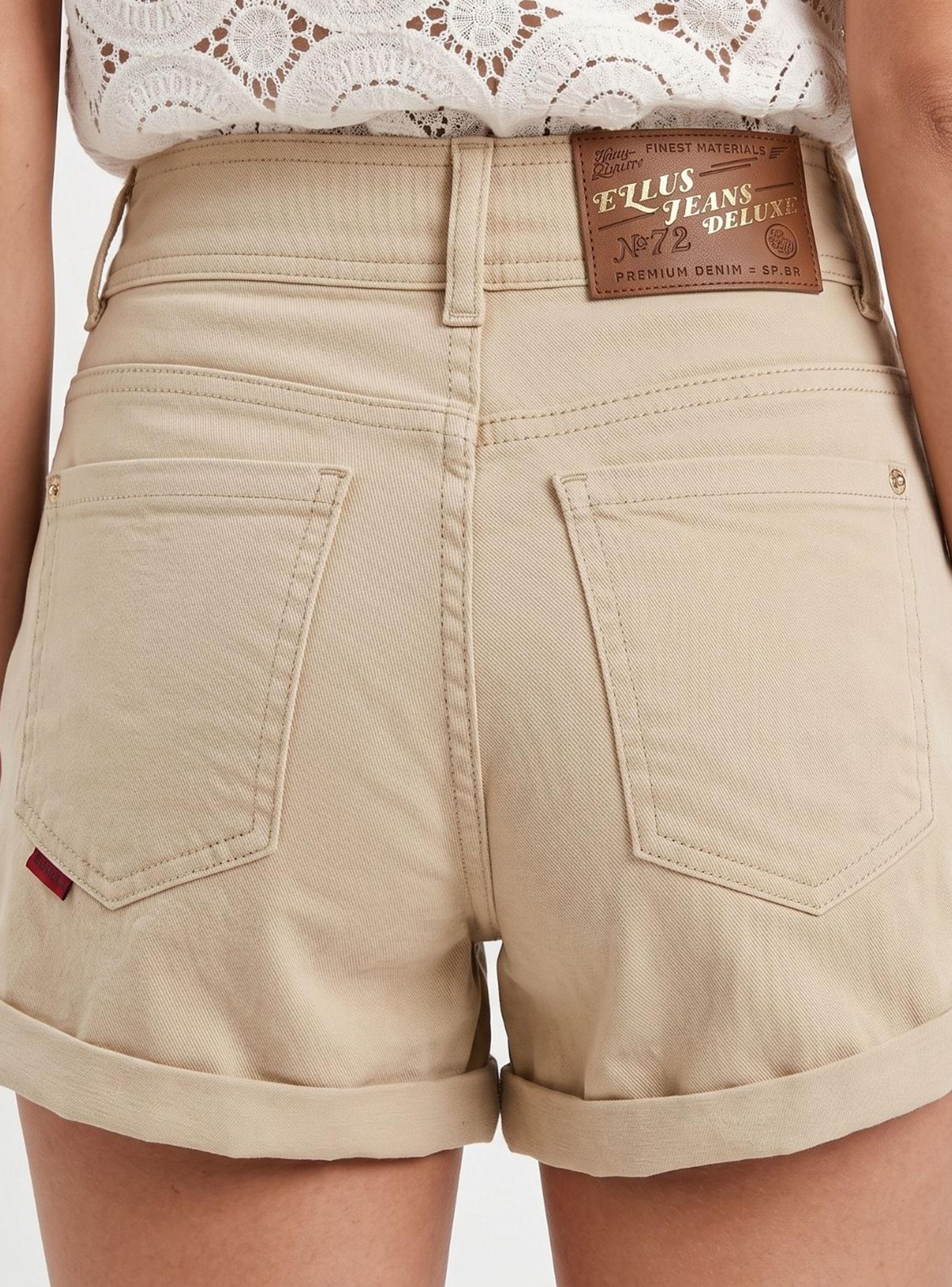 Short Color 2 Botones Avena-2
