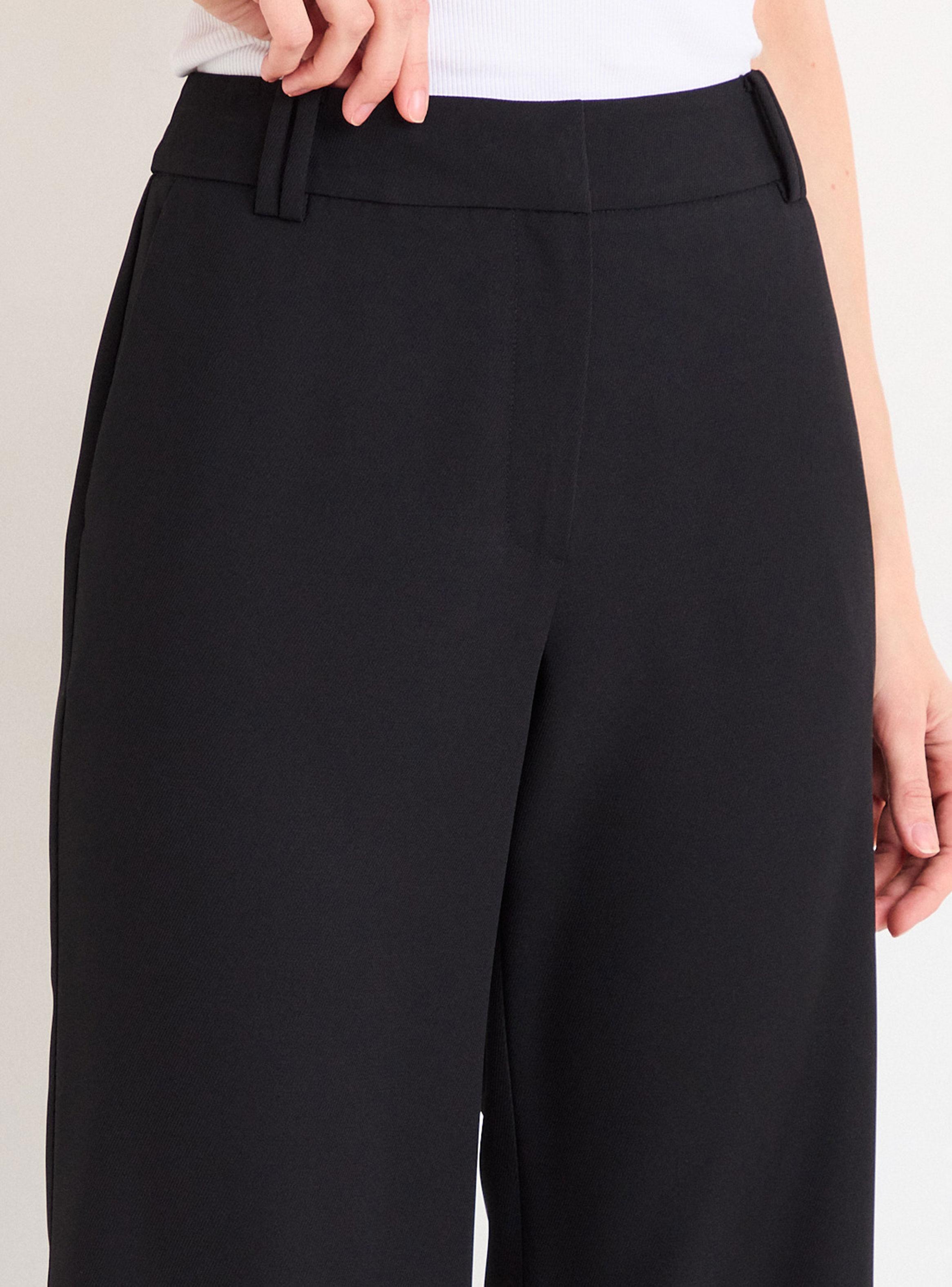 Pantalón Recto Regular Fit de Tiro Alto y Cierre-3