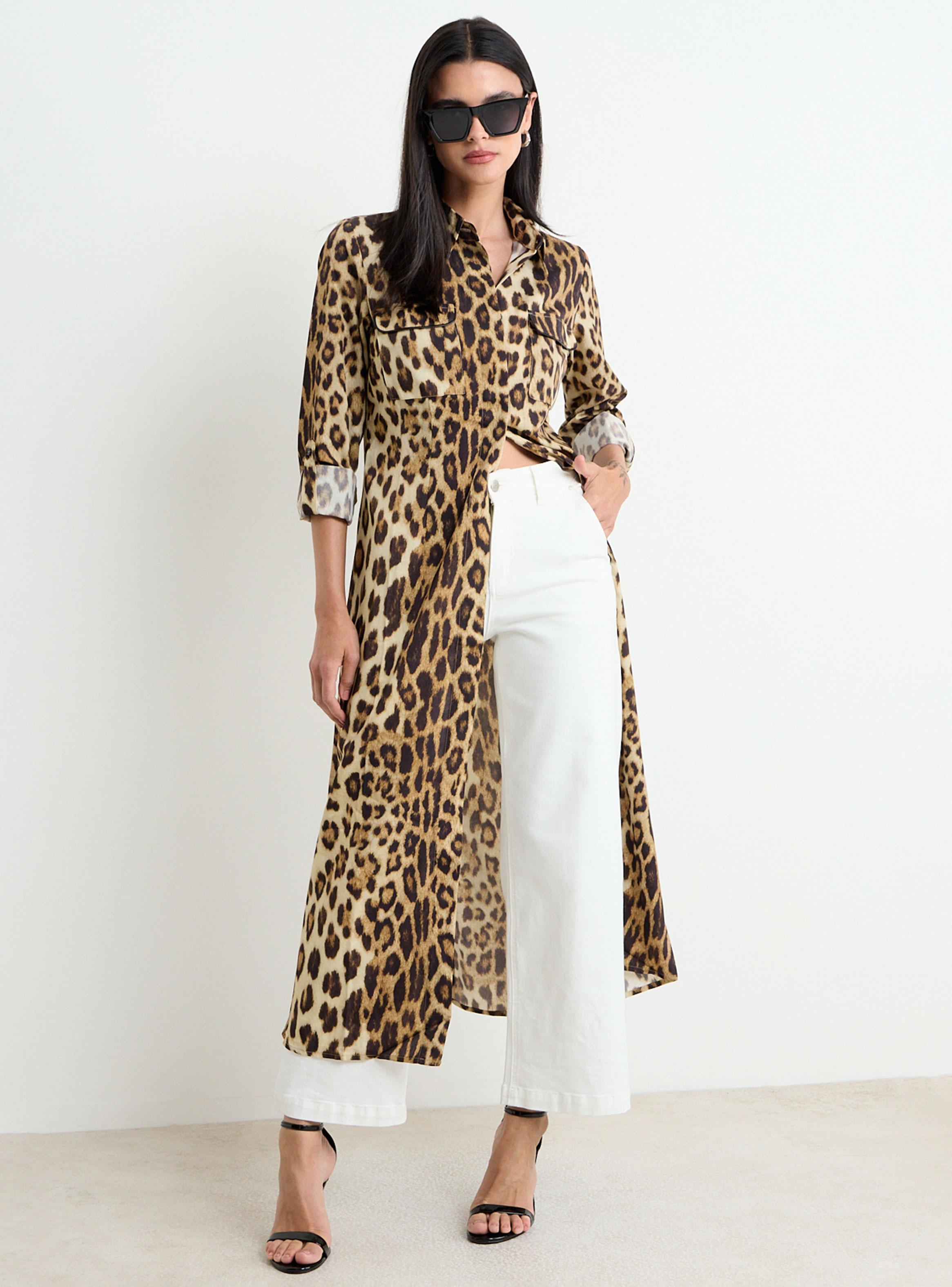 Vestido Animal Print Maxi-4