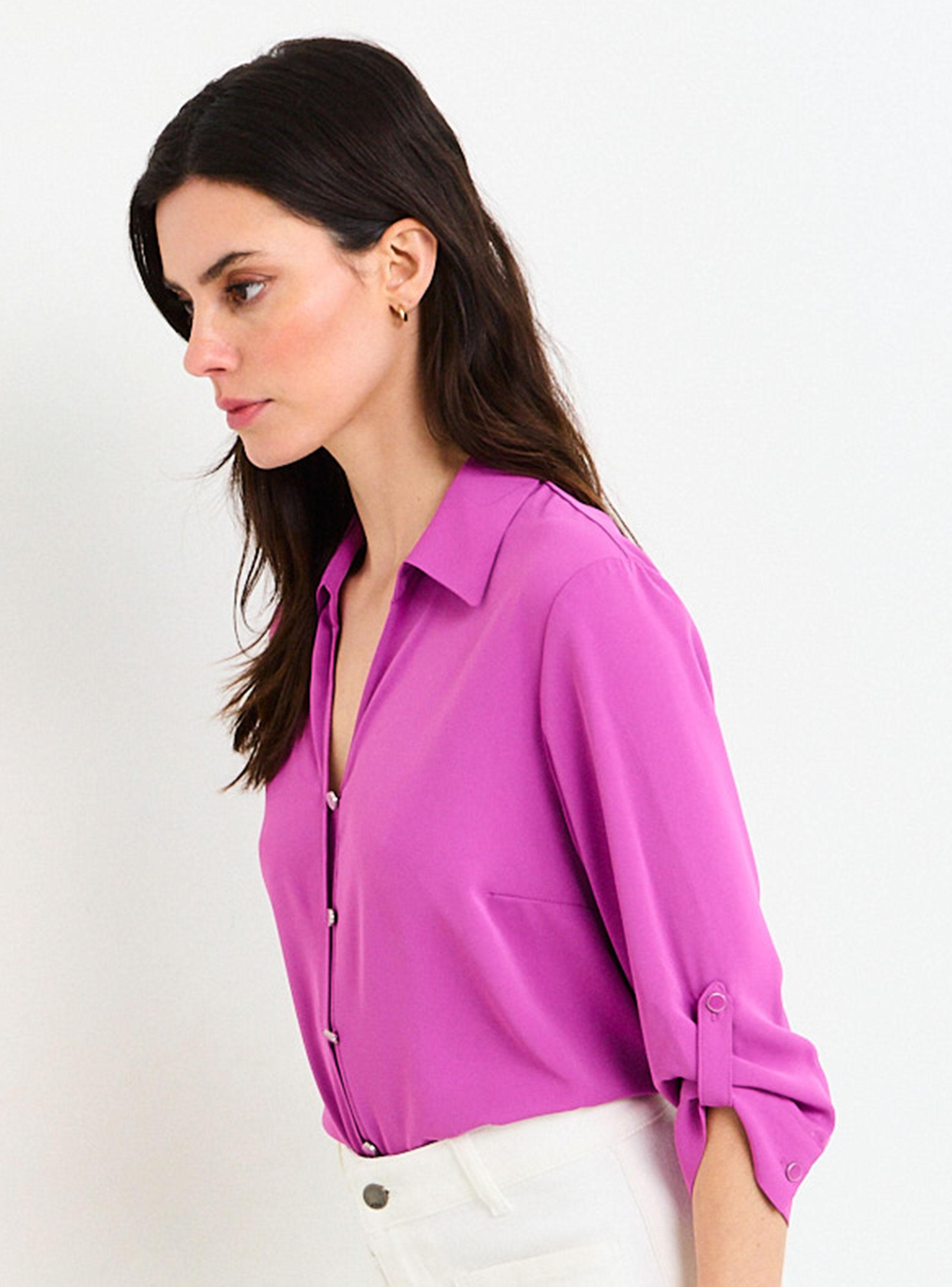 Blusa Camisera Roll Up Manga Tres Cuartos-2