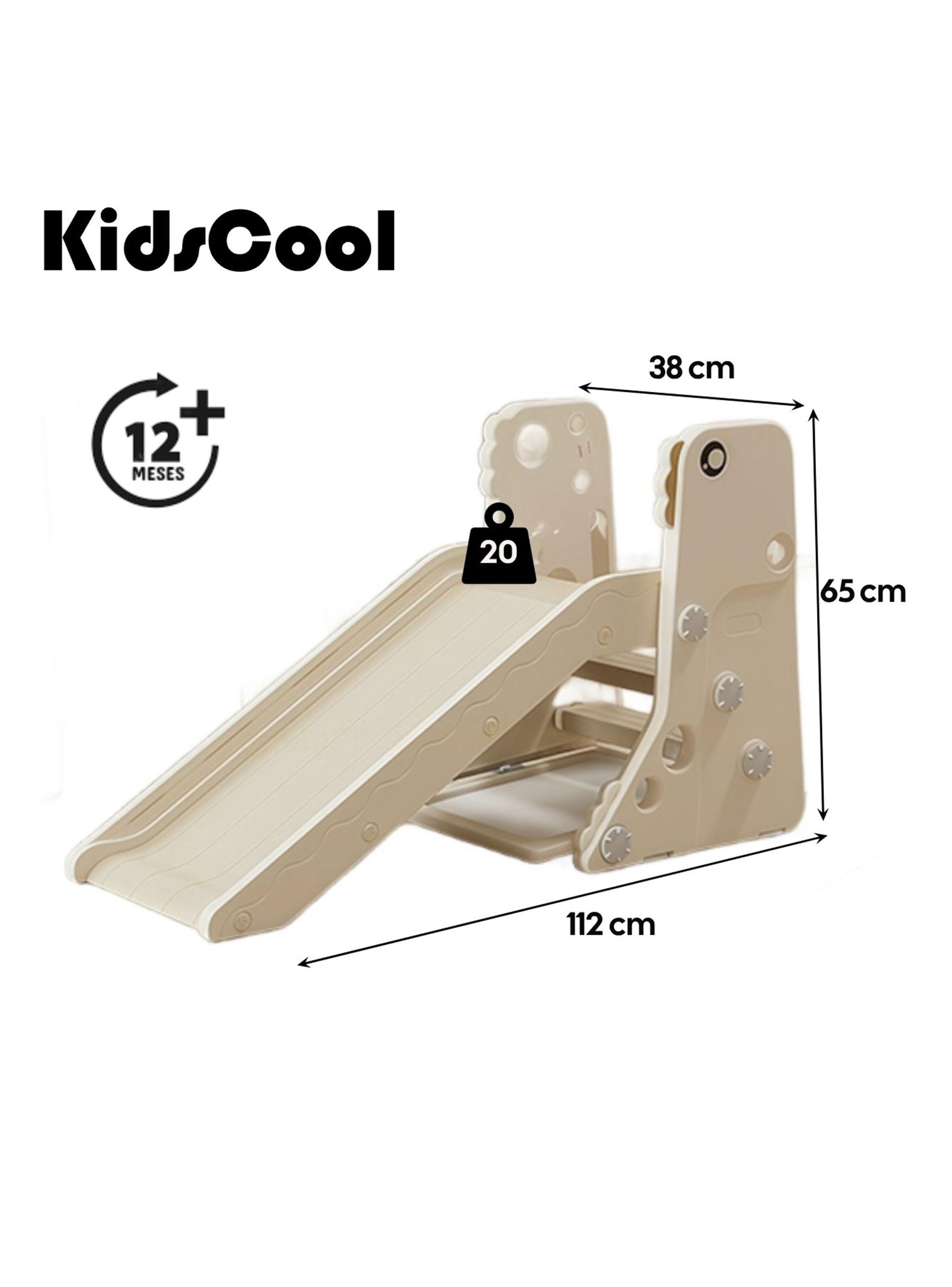 Resbalín Infantil Plegable 4 en 1 con Escritorio Off White-1