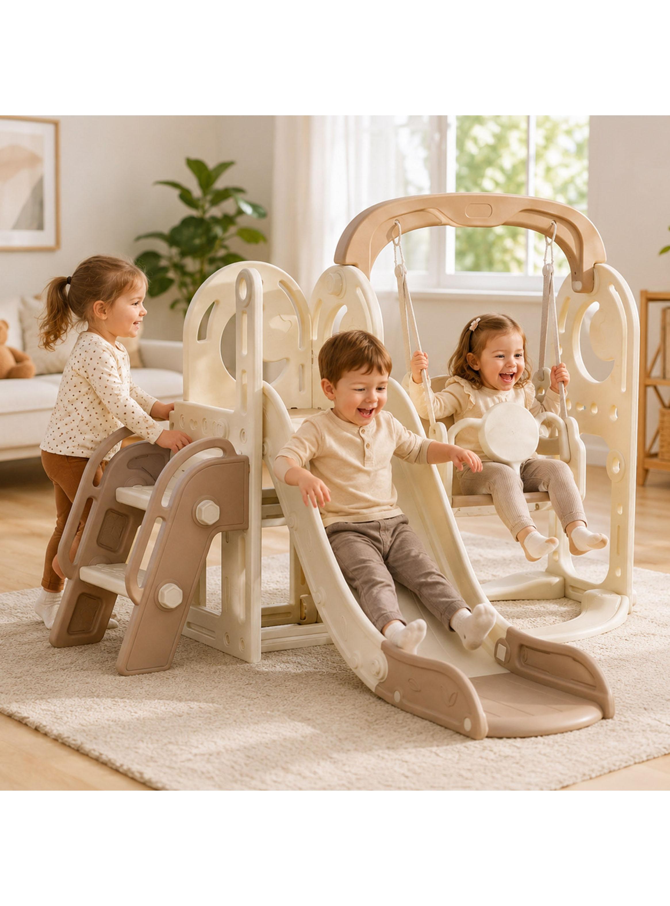 Resbalín Columpio 3 Juegos en 1 Estilo Off White-5