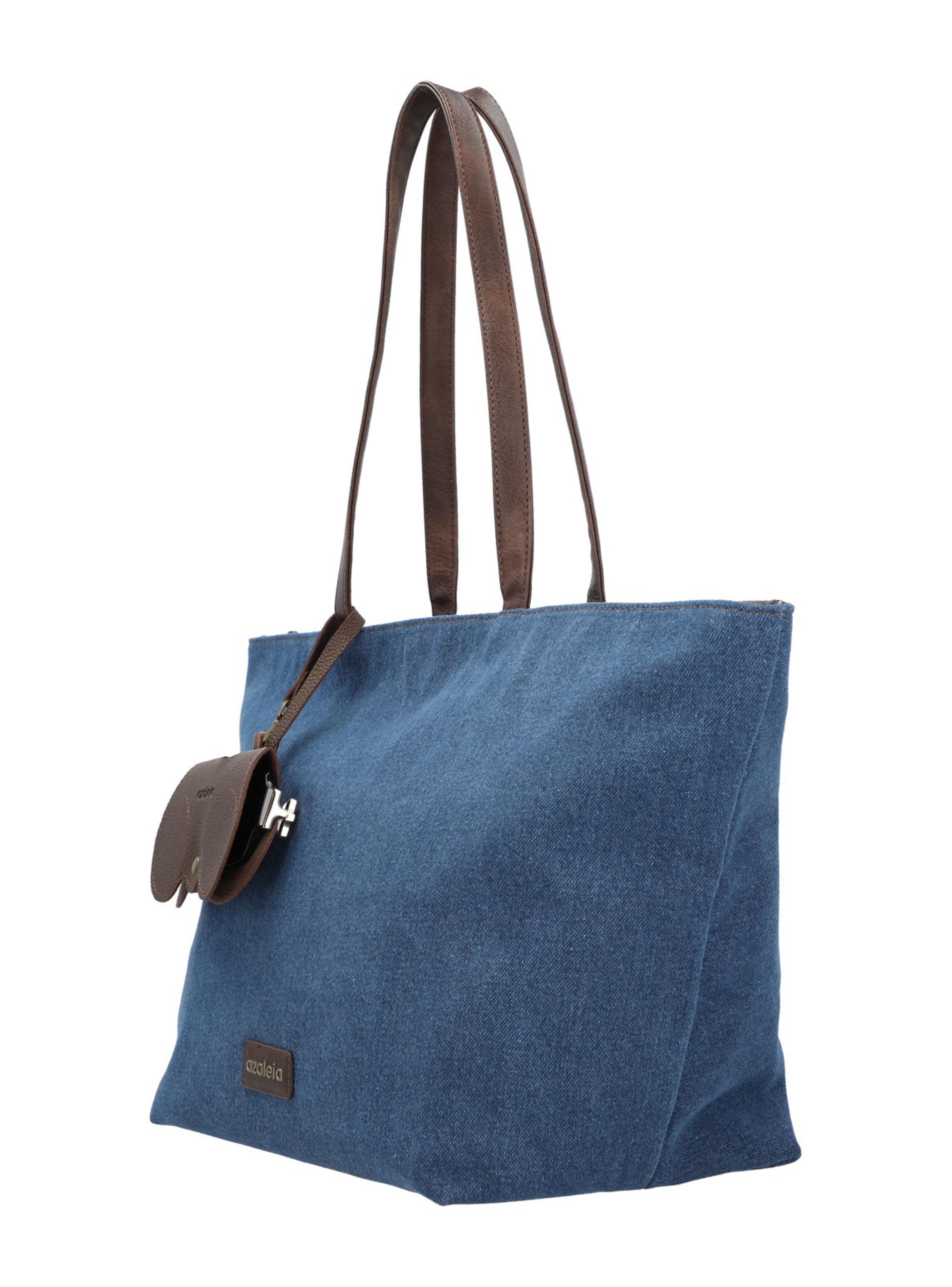 Bolso de Playa Tipo Cartera Marsella Azul-2