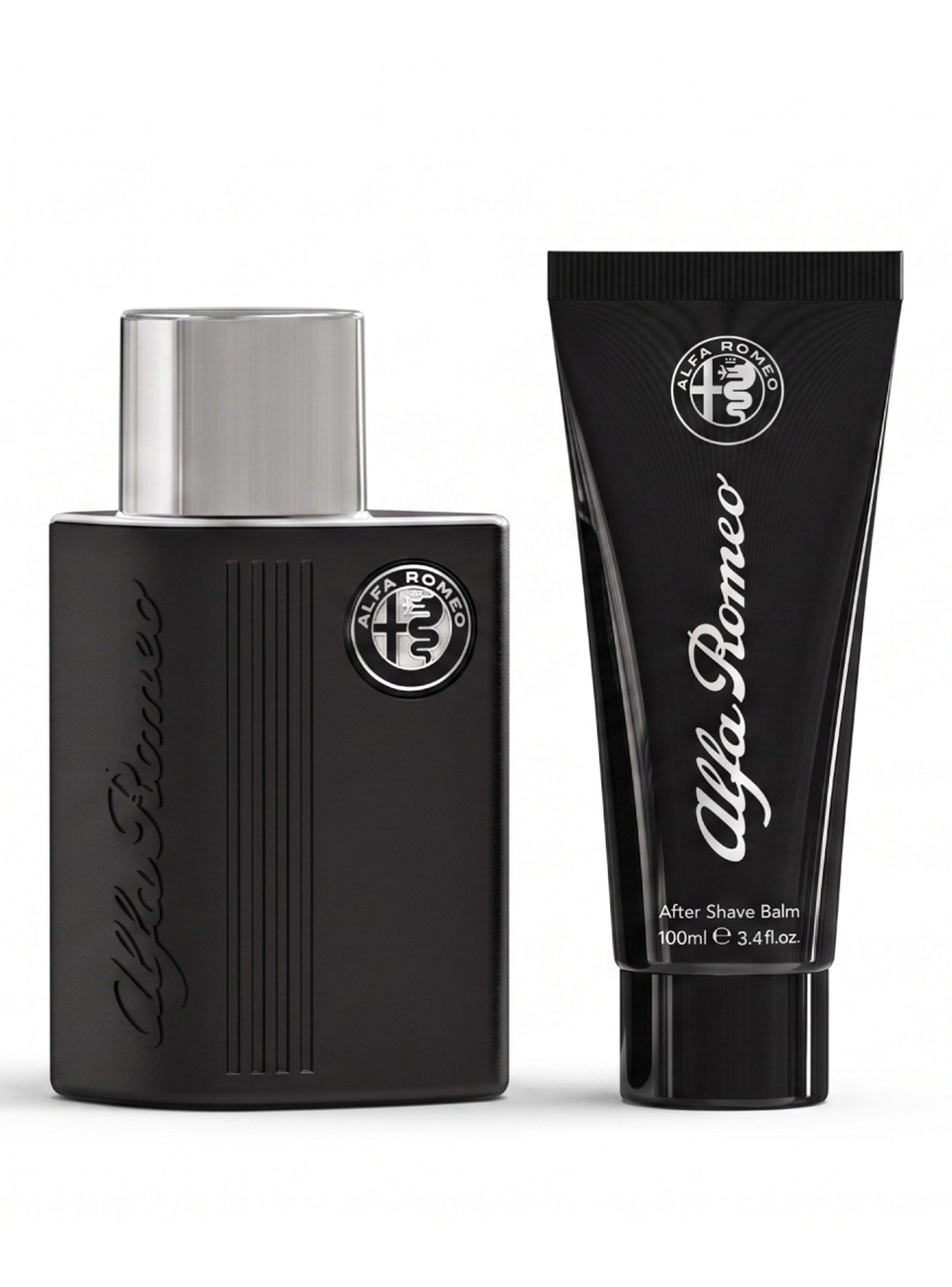 Set Perfume Alfa Romeo Black EDT Hombre 75 ml + After Shave 100 ml-0