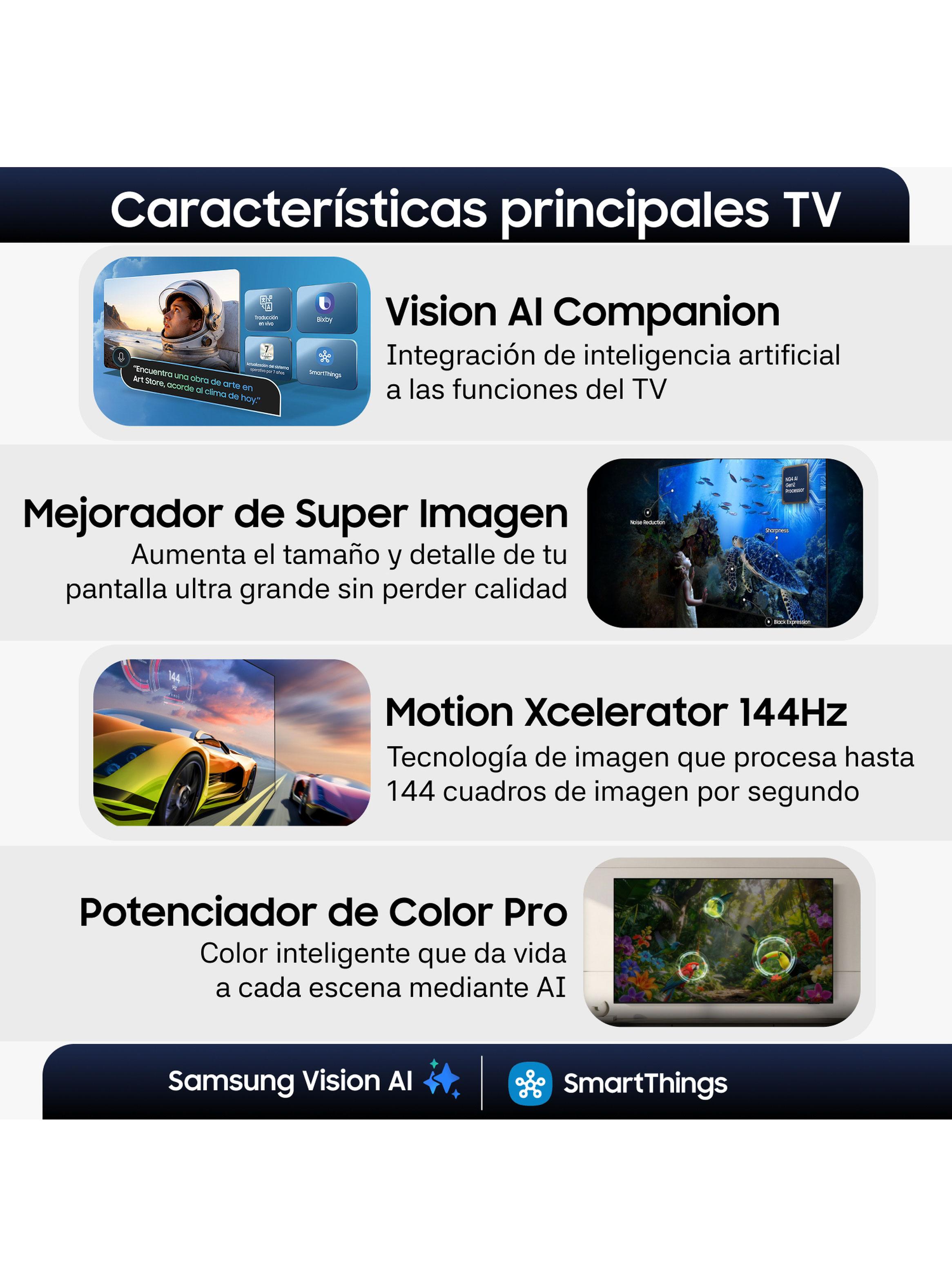 LED Smart TV 98'' 4K Crystal UHD Vision AI U9500H 2026 + Control por Voz-3