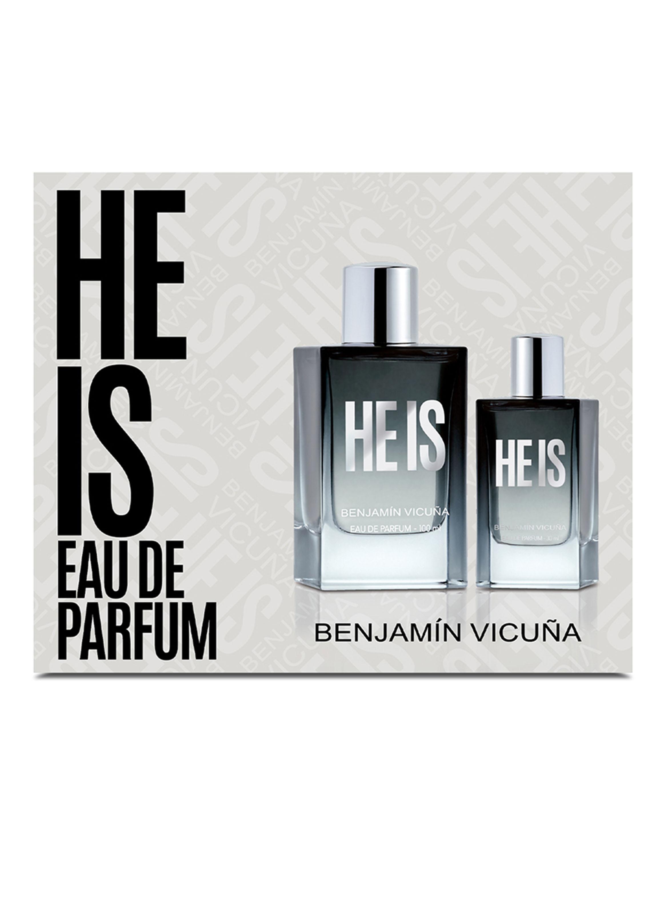 Set Perfume He Is EDP Hombre 100 ml + Miniatura 30 ml-0