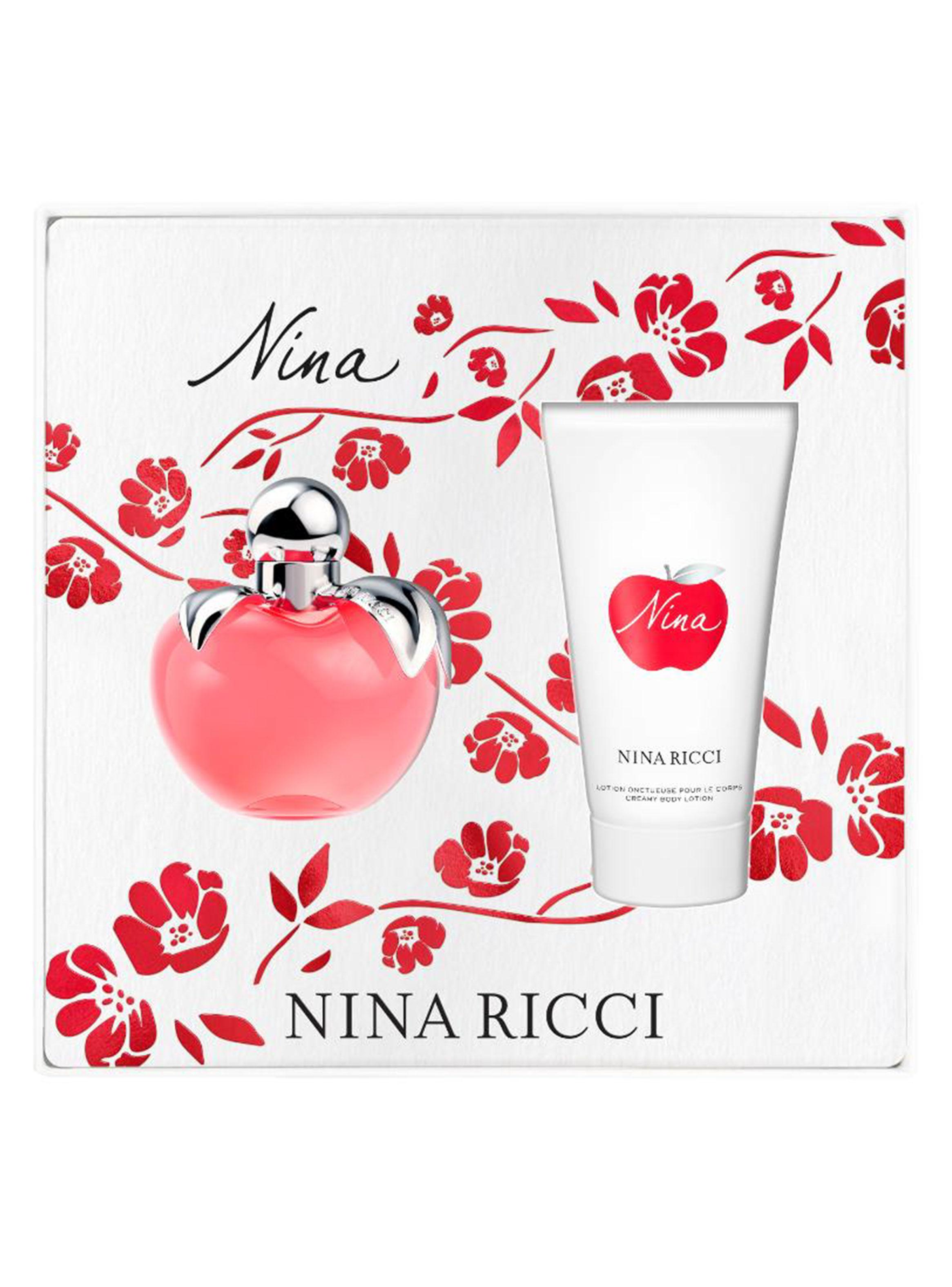 Set de Perfume Nina EDT Mujer 80 ml Recargable + Creamy Loción Corporal 75 ml-2
