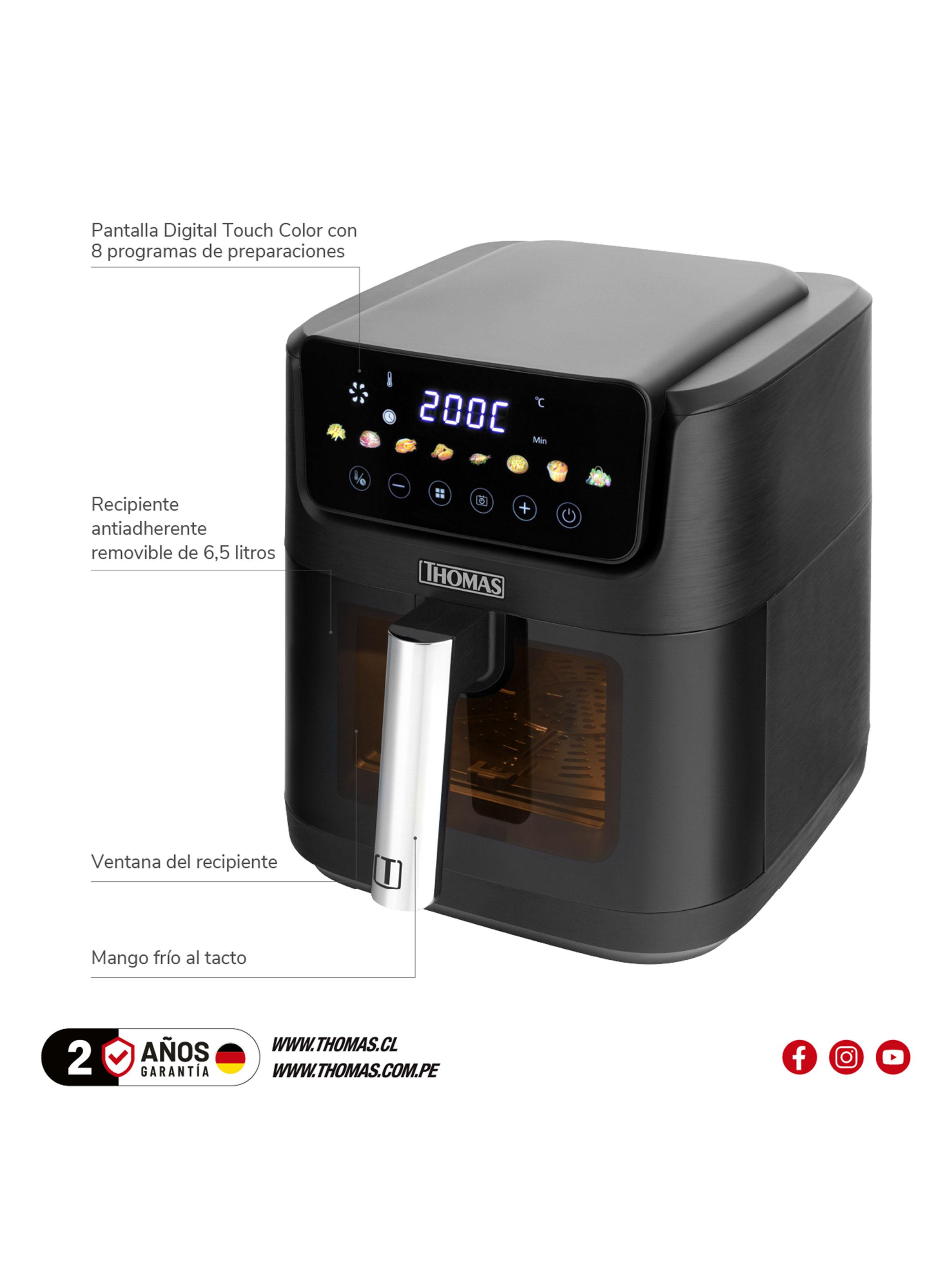 Freidora de Aire Digital SingleBlack 6.5 Litros TH-AF60DNV-2