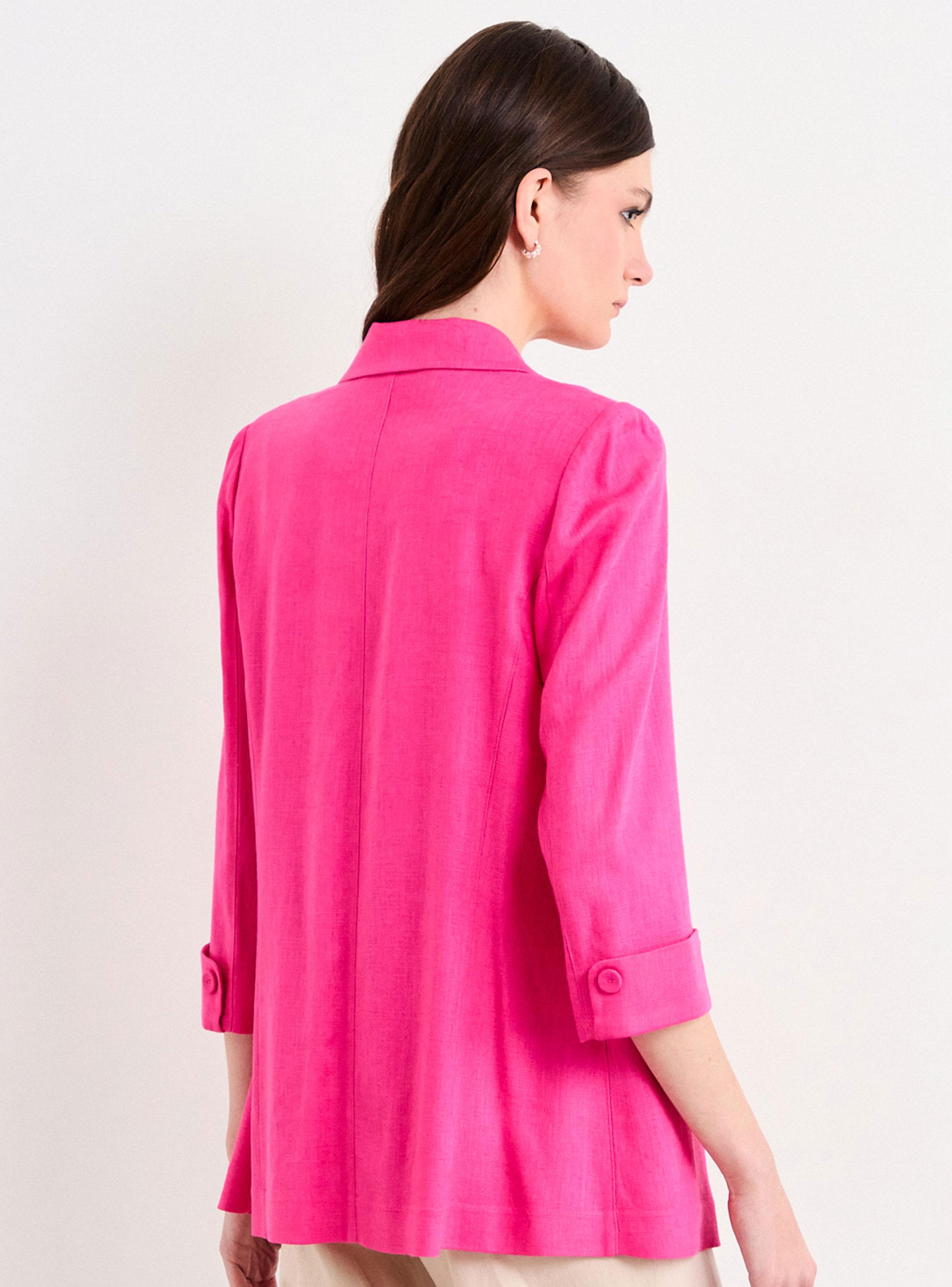 Blazer Liso Sastre de Corte Largo-1